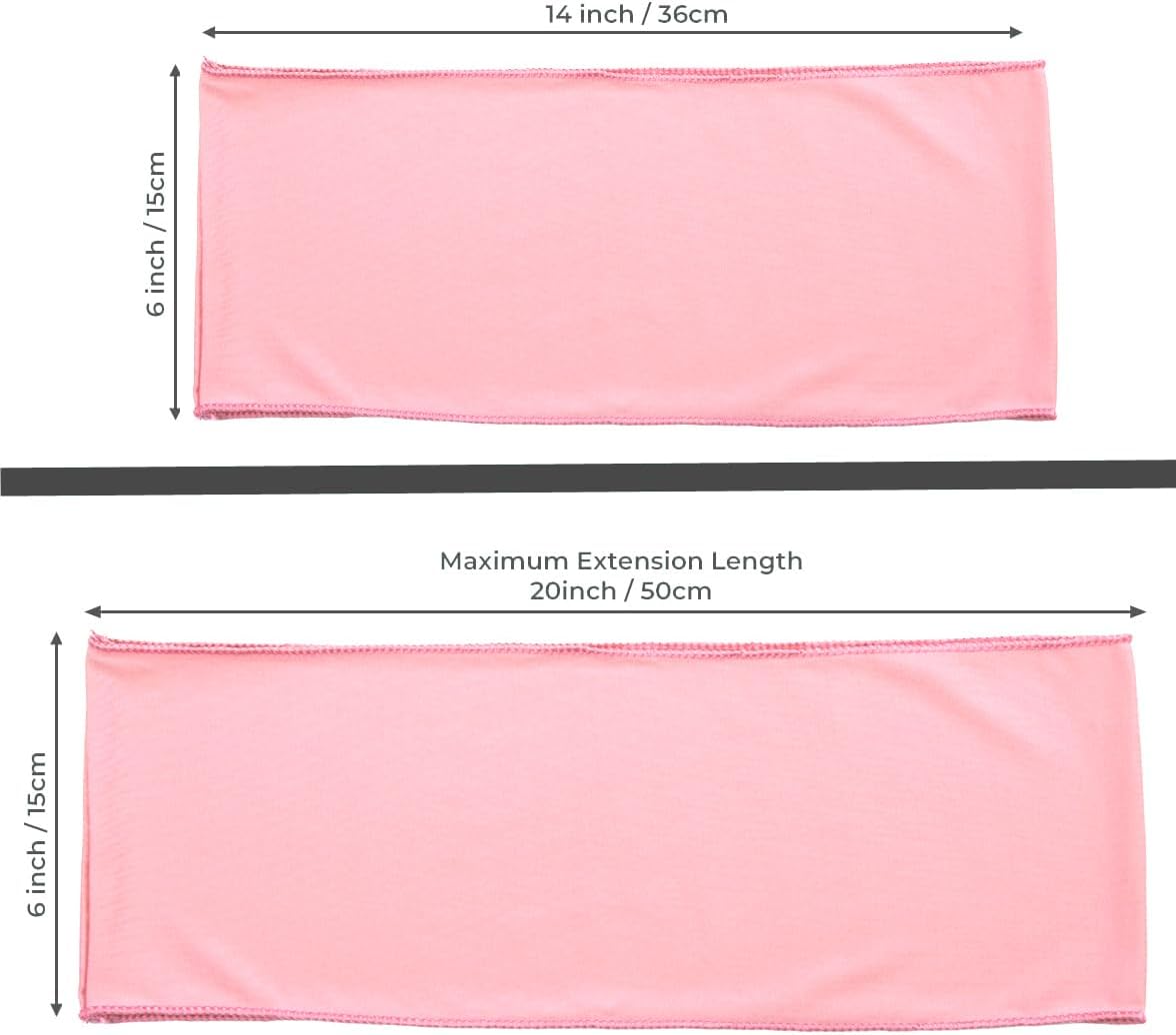 VDS Pack of 25 PCS | Dusty Rose | Spandex Chair Sashes Bows Without Buckle | Stretch Elastic Banquet Universal Folding Chair Band Tie with for Wedding Party Conference Celebration Event Decoration