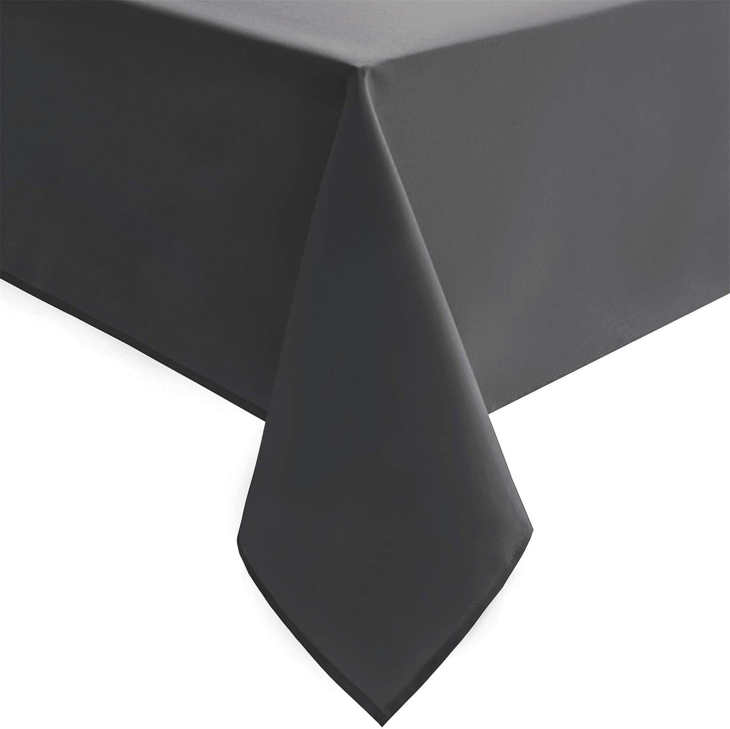 Hiasan Square Tablecloth - Waterproof and Spillproof Dining Room Washable Polyester Table Cloth for Dining Room, 30 x 30 Inch, Grey