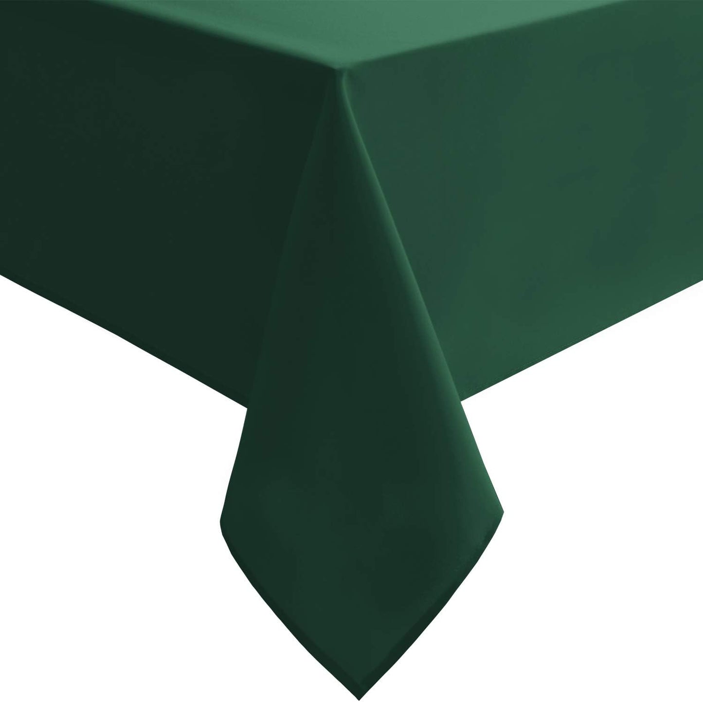 Hiasan Waterproof Tablecloth Rectangle - Washable Fabric Table Cloth for Dining Room Kitchen Birthday Party and Outdoor Use, Hunter Green, 70 x 108 Inch