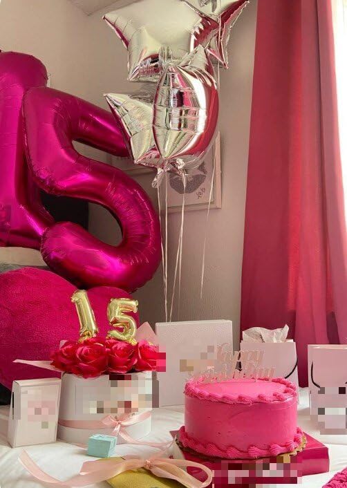 Hot Pink Number 11 Balloon 40 inch, Number 11 Birthday Balloon for Boy Girl, Hot Pink Foil 11 for 11 Birthday Party, Anniversary Celebration Number Decorations