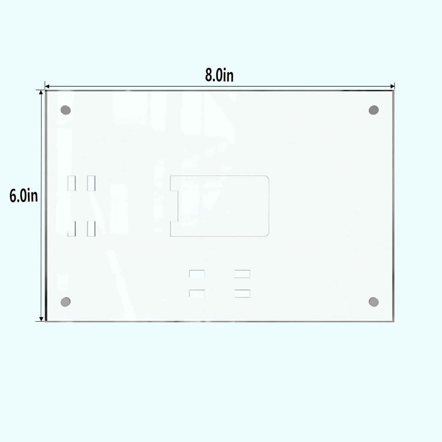 HELPLEX Picture Frames, 3 Pack 6x8 inch Acrylic Picture Frame Clear 6 x 8 Photo Frames Magnetic Picture Frames Ready for Tabletop Display, Effectively Protect Photos from Fading and Yellowing