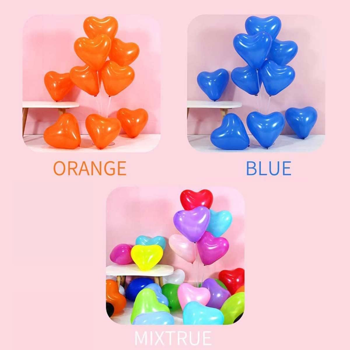 50 6-inch Purple Color Heart shaped Latex Balloons for Valentines Day,Propose Marriage,Wedding Party.