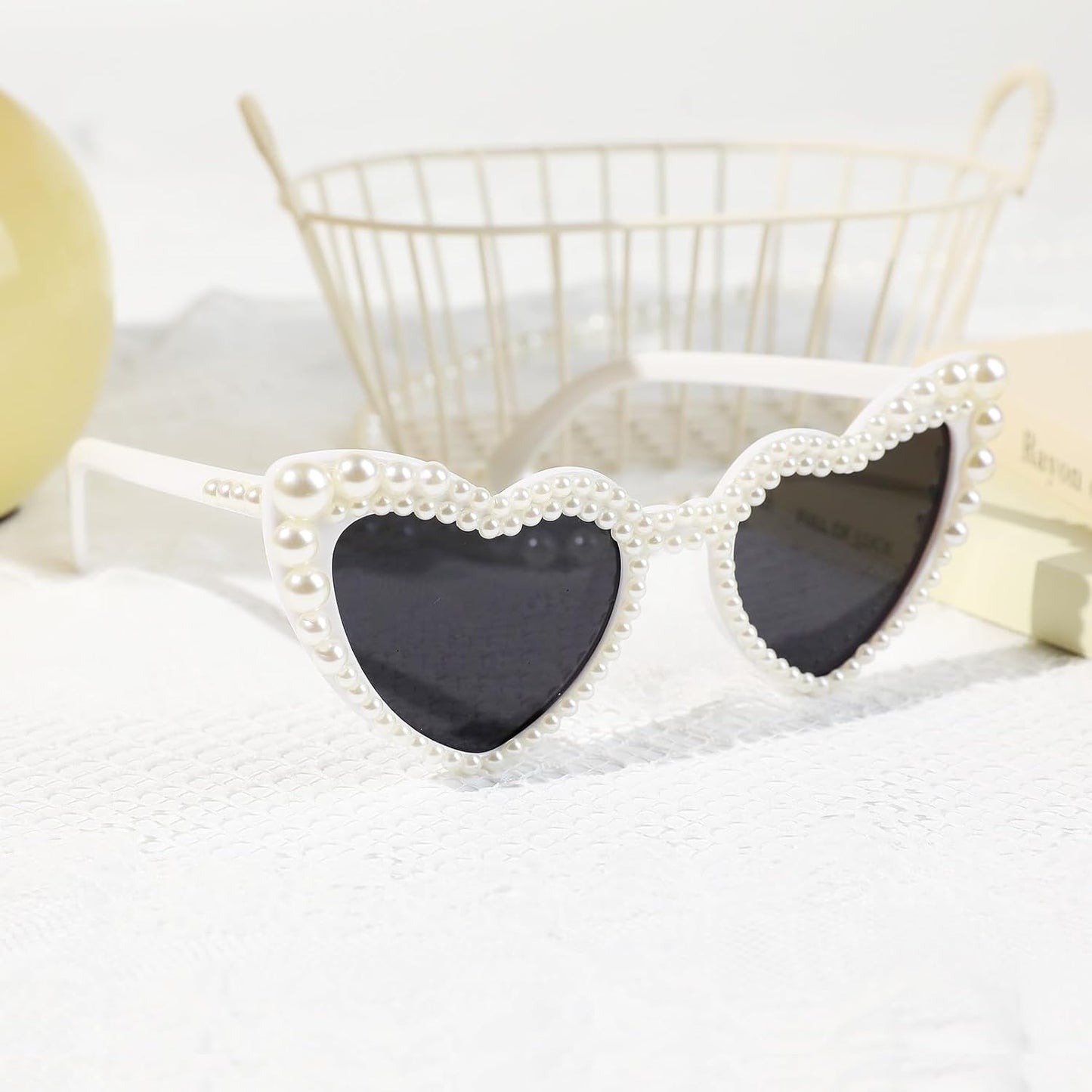 YOGFIT Heart Sunglasses for Women Fashion Classic Love Eye Protection Sunglasses Vintage Cute Heart Sunglasses