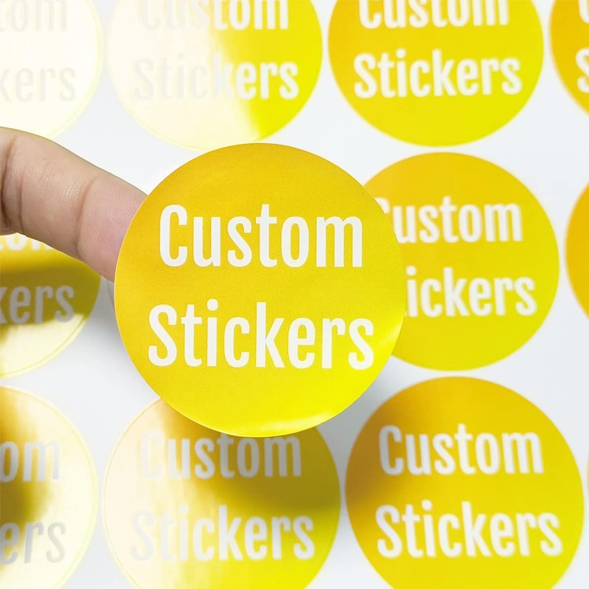 100-500 Custom Stickers Personalized Labels, Customized Stickers with Any Image Logo and Text. Custom Stickers for Business Logo Labels,etc. (Fancy Frame,3X1 Inch)