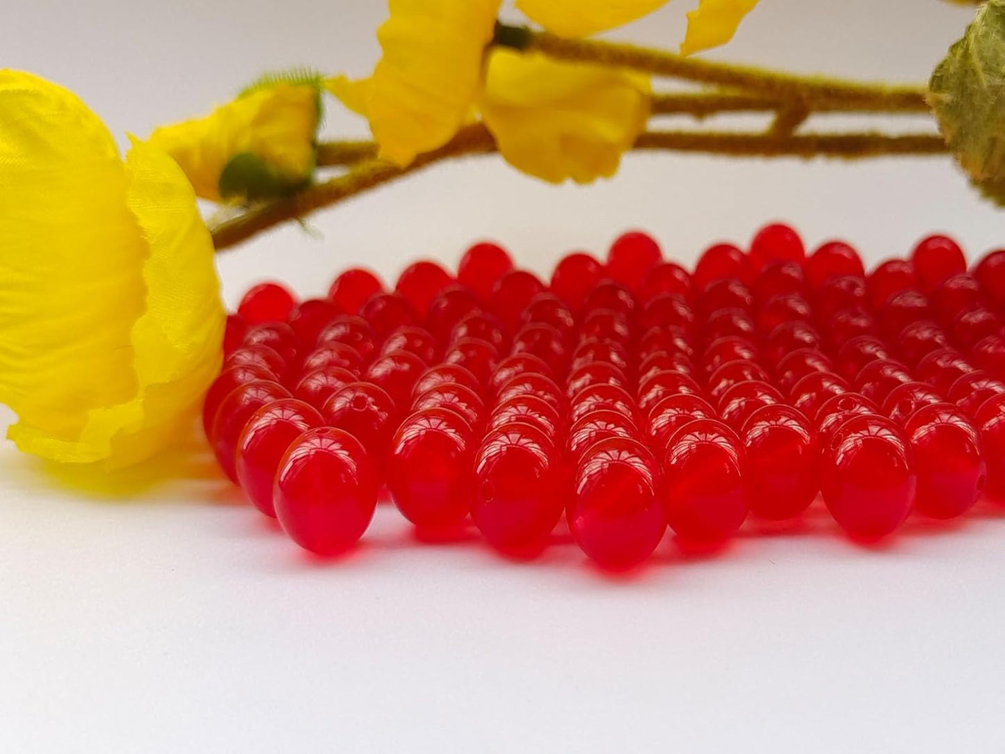 Stone Beads 10mm 60pcs Red Chalcedony Beads Round Loose Gemstones Beads for Bracelet Necklace Jewelry Making (10mm, 61030 Red Chalcedony)