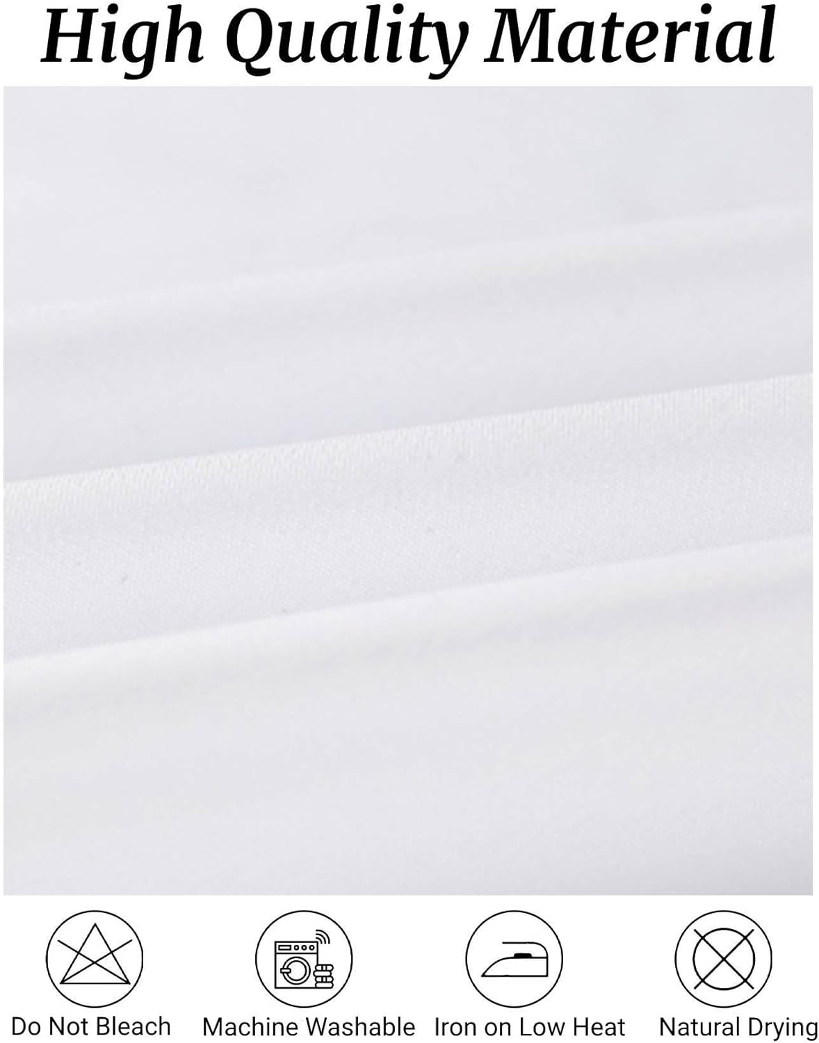 Fokitut 6 Pack Round Tablecloth, 120 Inch, Stain Resistant and Wrinkle Polyester Table Cloth, Fabric Table Cover for Kitchen Dining, Wedding, Party, Holiday Dinner-White