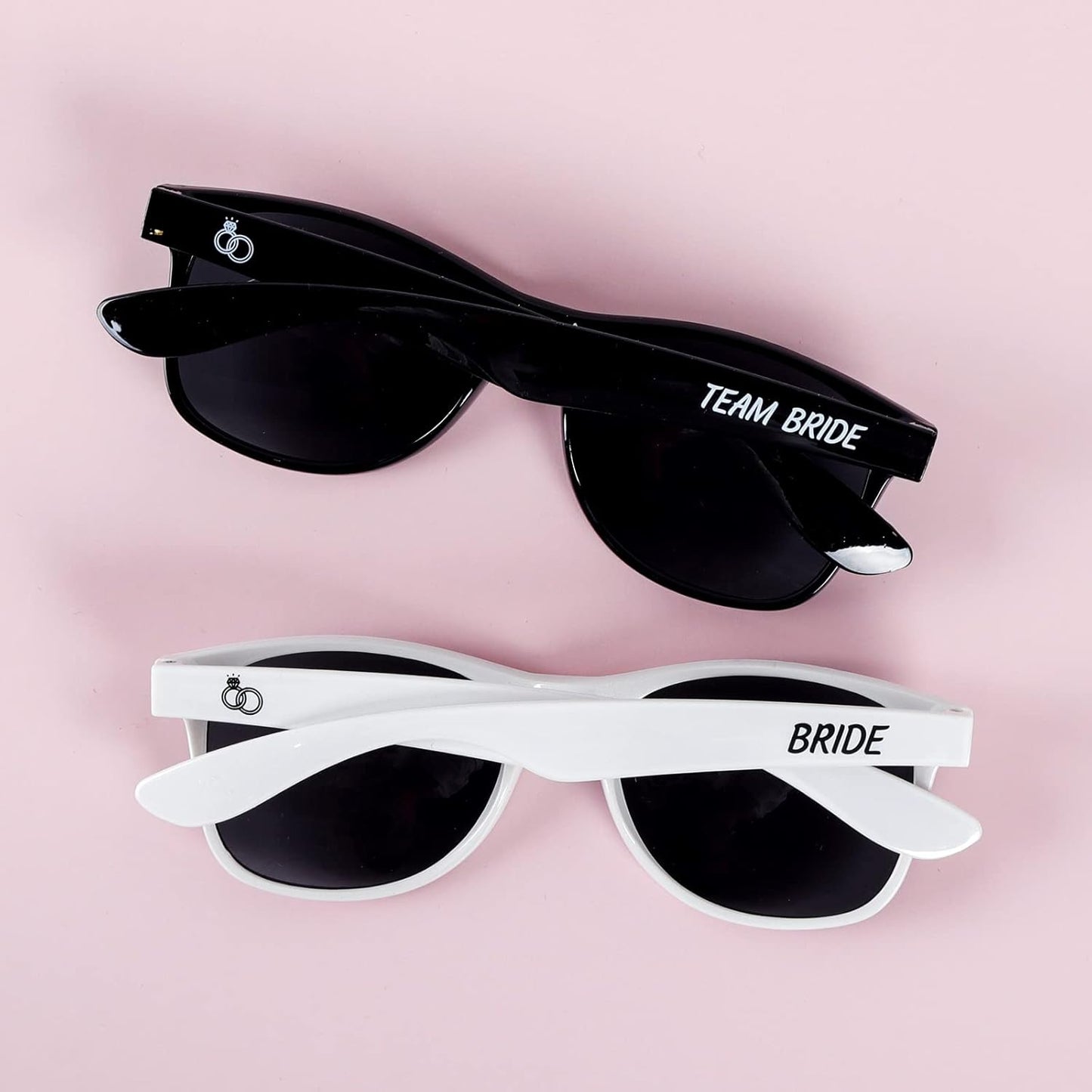 Bachelorette Party Sunglasses - Set of 1 Bride & 7 Team Bride Sun Glasses Pack of 8 Bridesmaid Favor Supplies Bridal Wedding