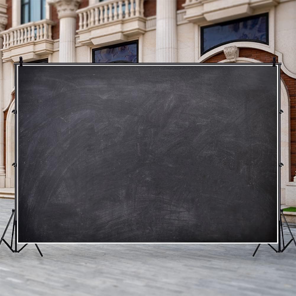 Renaiss 5x3ft Blank Blackboard Backdrop for Photoshoot Man Woman Portrait DIY Chalkboard Photography Background Back to School Banner School Season Photo Booth Props Wedding Teachers` Day Party Decor
