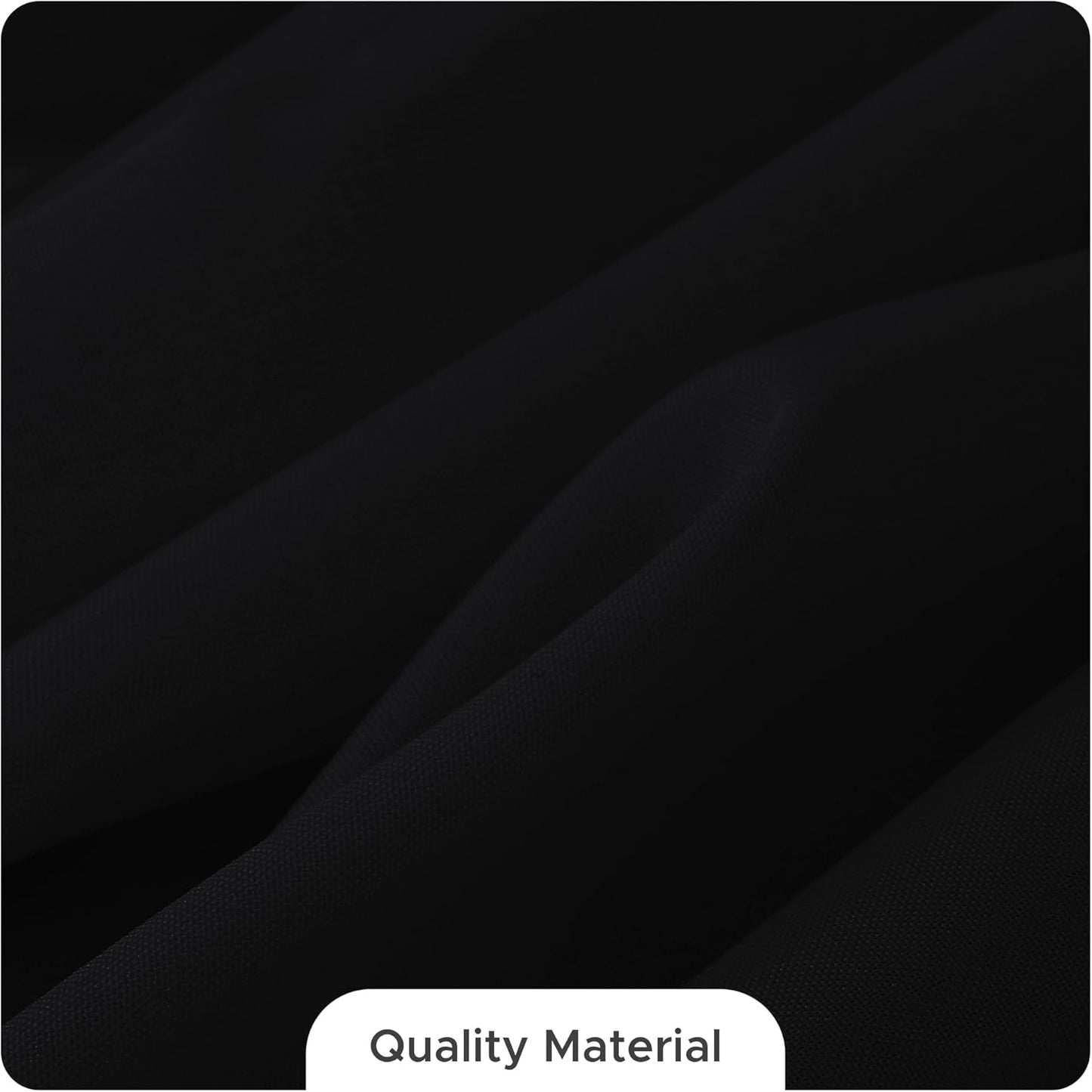 Fitable 10 Pack Rectangle Tablecloths: Stain Resistant Wrinkle Free Fabric Table Clothes, Washable Reusable Polyester Table Covers for Wedding Party Birthday Banquet Reception(Black, 70x120 Inch)