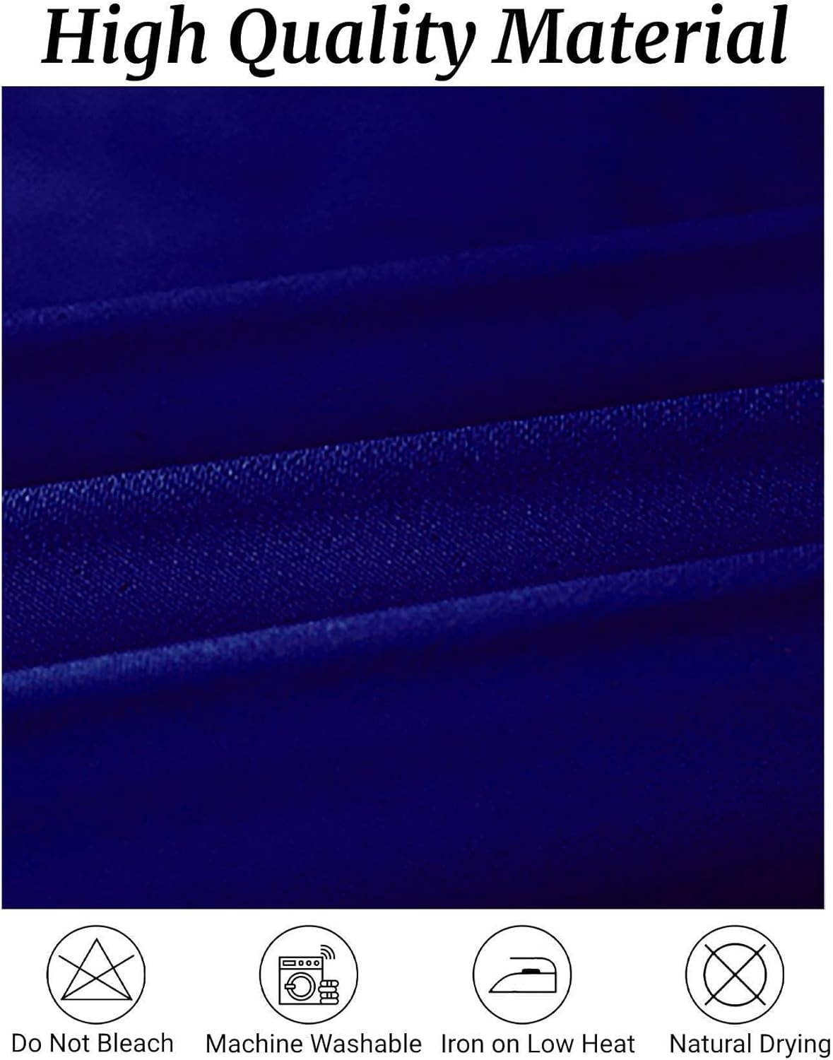 Fokitut 6 Pack Rectangle Tablecloth, 90x156 Inch, Stain Resistant and Wrinkle Polyester Table Cloth, Fabric Table Cover for Kitchen Dining, Wedding, Party, Holiday Dinner-Royal Blue