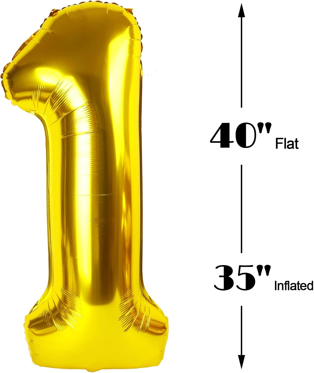 Large 40 Inch Gold 13 31 Number Balloon, 13 31 Gold Birthday Party Decorations, Numbers Three Foil Balloons for Anniversary Party Graduations Celebration Supplies