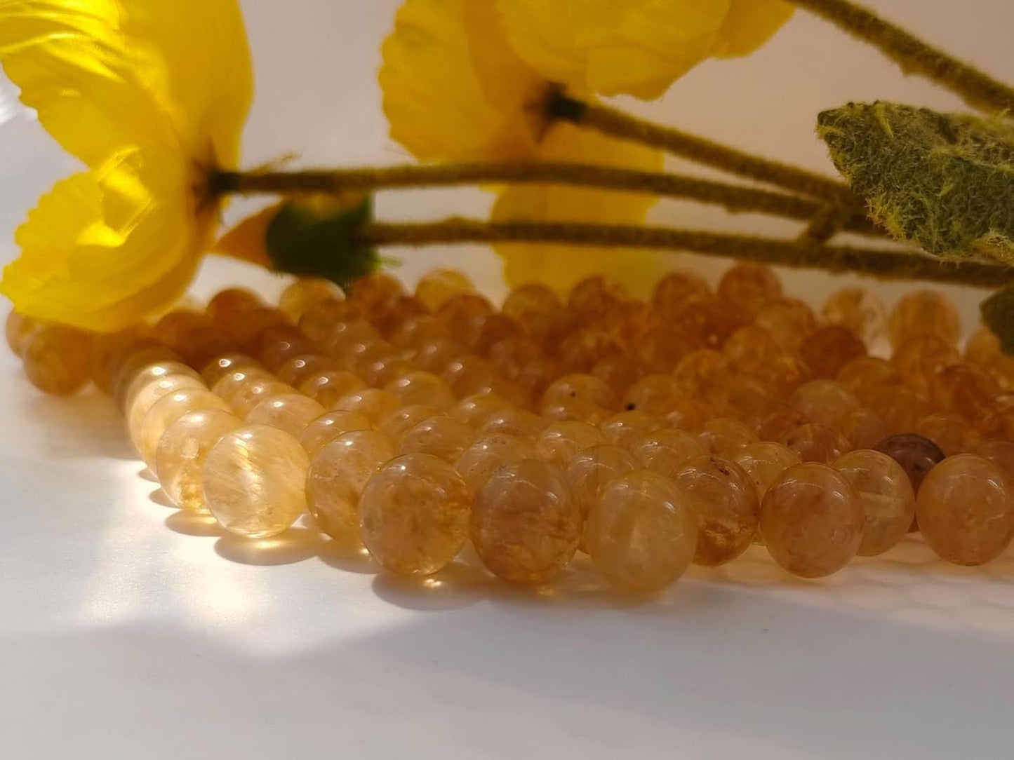 Stone Beads 6mm 140pcs Tea Watermelon Quartz Beads Round Loose Gemstones Beads for Bracelet Necklace Jewelry Making (6mm, 60623 Tea Watermelon Quartz)