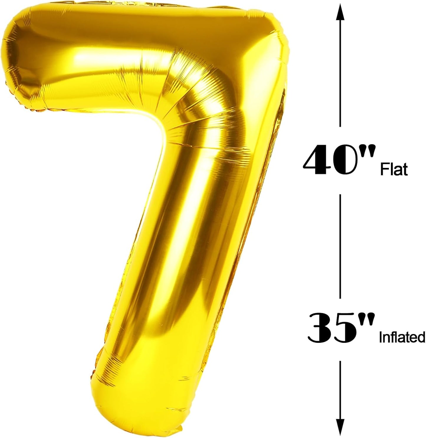 Gold Number 17 Birthday Balloon 40 Inch, Digital Balloons for 17 Seventeen Party Celebration Decorations Supplies, Mylar Foil Numbers Balloon for Seventeen Wedding Anniversary