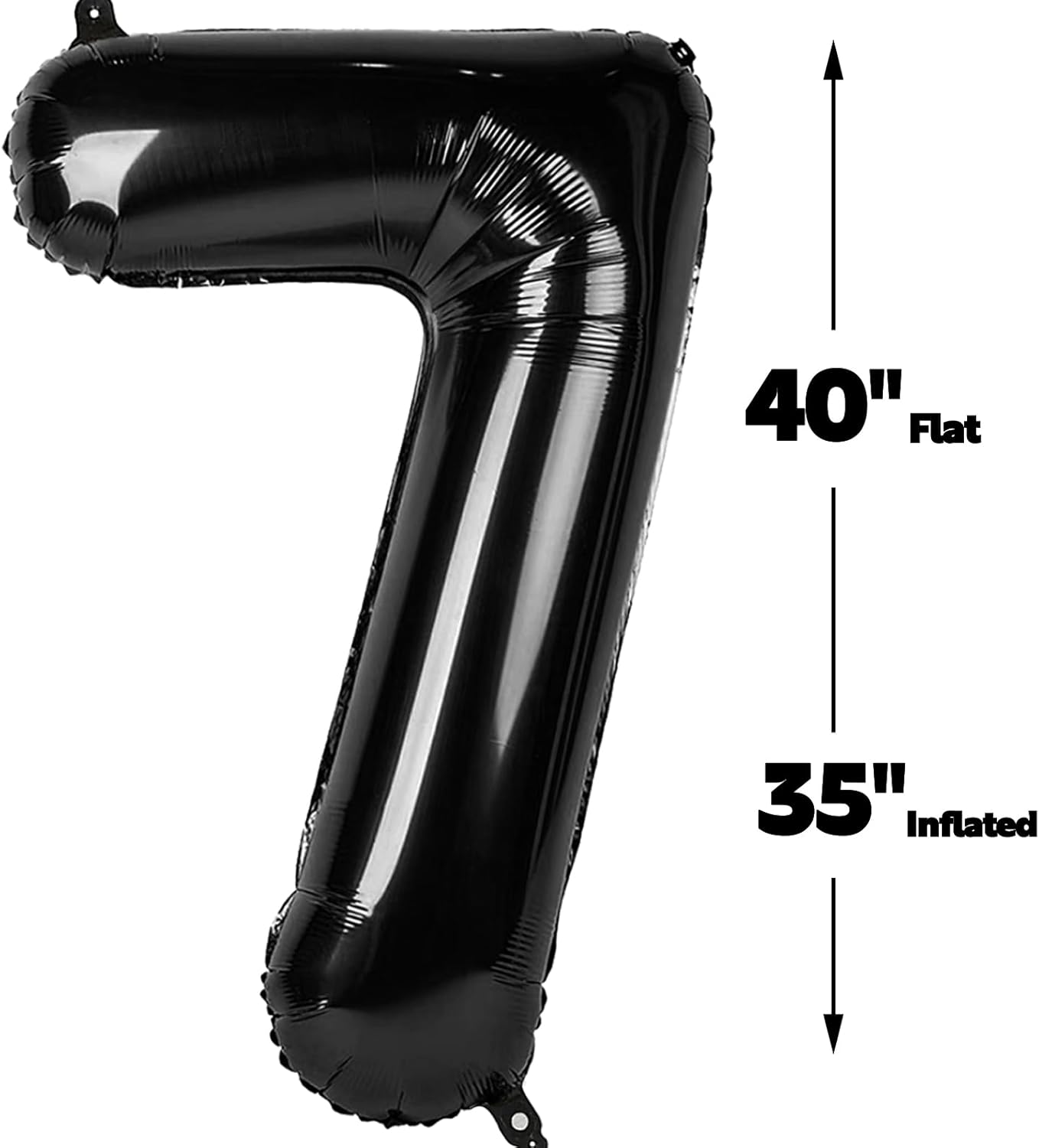 Black Number 17 Birthday Balloon 40 Inch, 17 71 Party Celebration Decorations Supplies, Mylar Foil Numbers Balloons for 17 71 Wedding Anniversary