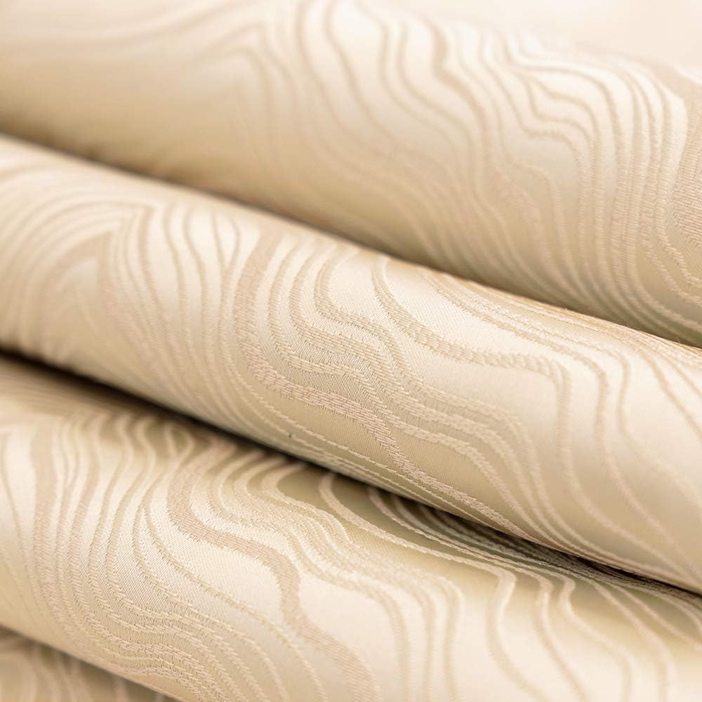 Avigers 12 x 78 Inch Decorative Luxury Abstract Striped Beige Table Runners with Tassels for Home Living Room Bedroom Art Decor Wedding
