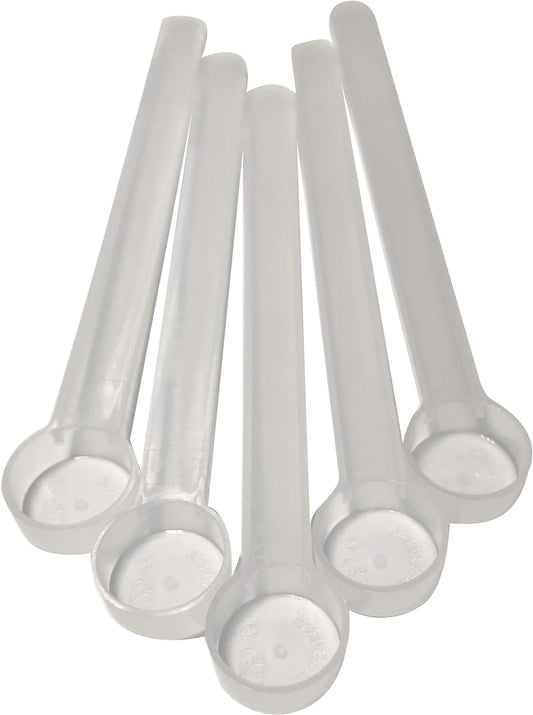 1/4 Teaspoon (1.25 mL) Long Handle Scoop for Measuring Coffee, Pet Food, Grains, Protein, Spices and Other Dry Goods (Pack of 5)