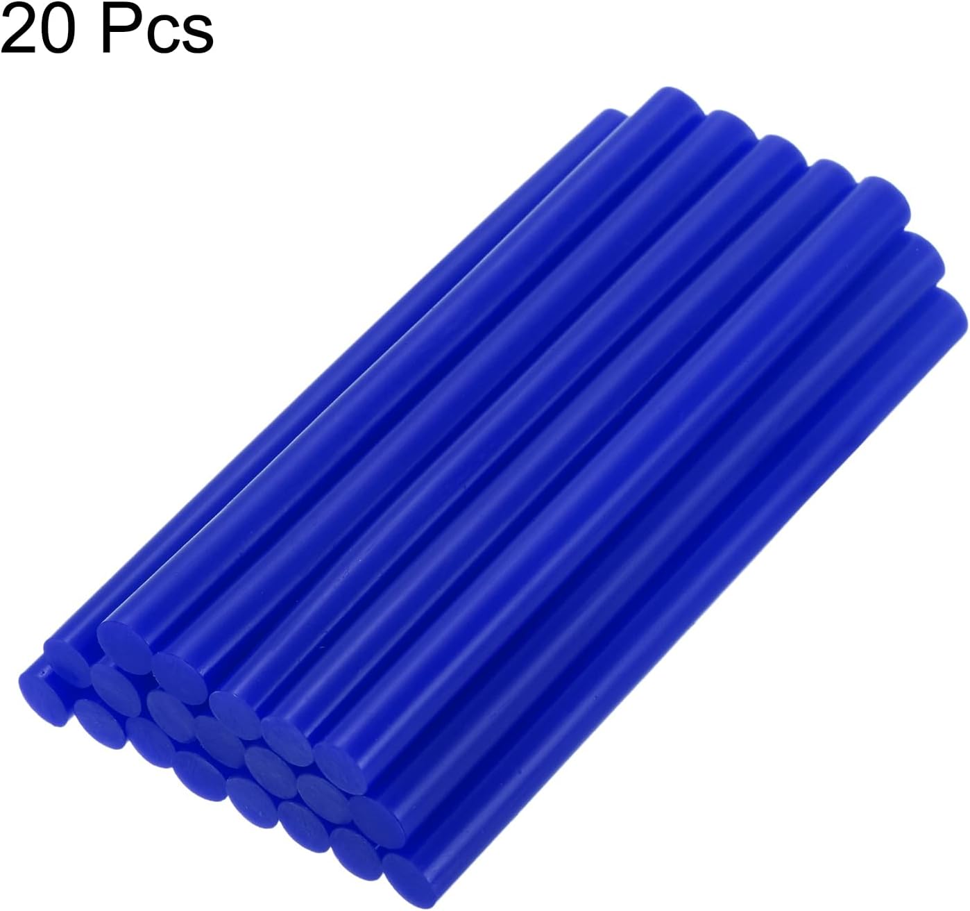 uxcell 20pcs Hot Glue Sticks for Glue Gun 11mm/0.43-inch x 8-inch Mini Hot Melt Adhesive Glue Stick Bright Blue