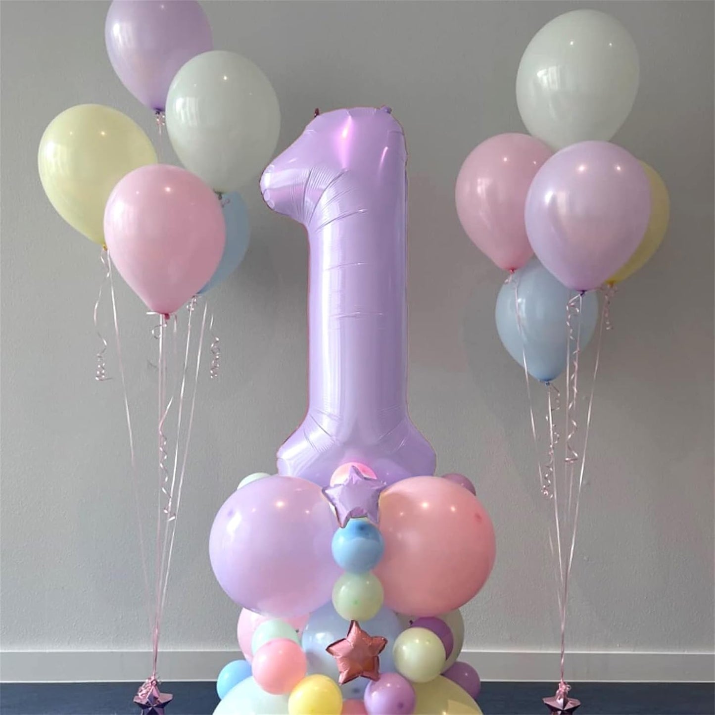 Light Purple 16 Balloon Numbers, 40 Inch Large Pastel Purple Foil Number 1 & 6 Balloons for Women, Lavender Sweet 16th Birthday Balloons for 16 Year Old Girls Anniversary Birthday Party Decorations