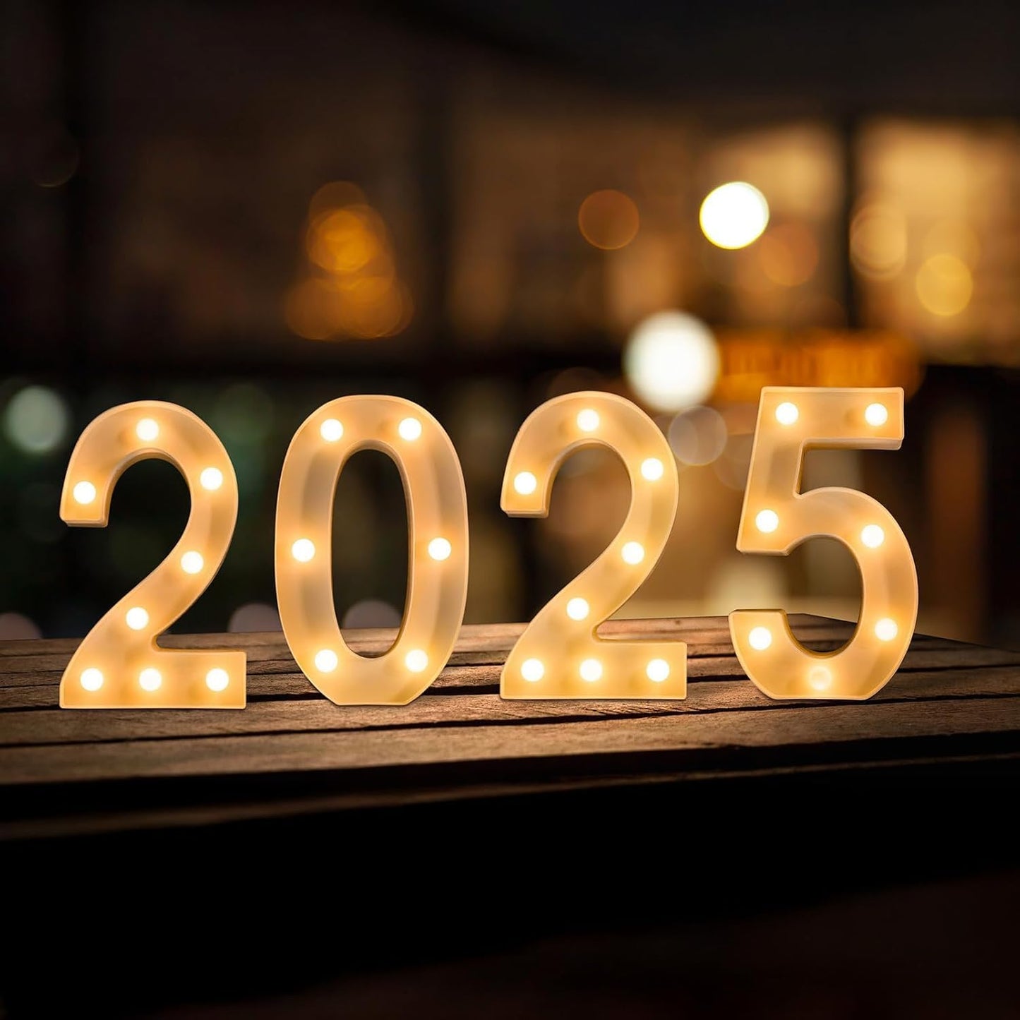 Foaky Rechargeable LED Letter Lights Sign Marquee Light Up Letters Sign for Night Light Wedding/Birthday Party Christmas Lamp Home Bar Decoration (2)