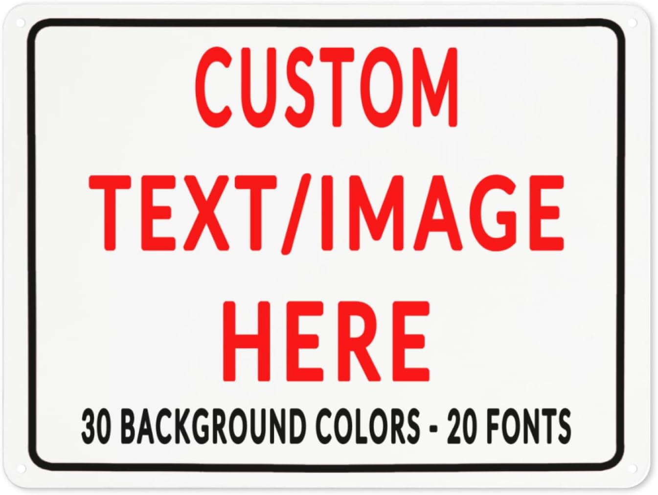 Custom Sign Personalized Custom Metal Sign, Customize For Office, Business, Workplace, Office, Home, Delivery Signs 12x17