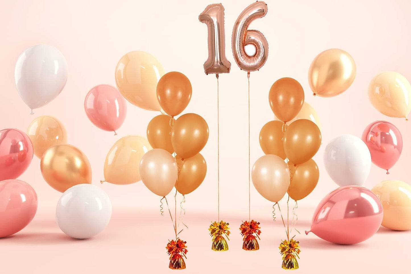 Metallic Balloon Weights, Birthday Party Favors, Novelty and Gag Gifts, 5.5" Inches, 6-Pack (Green)