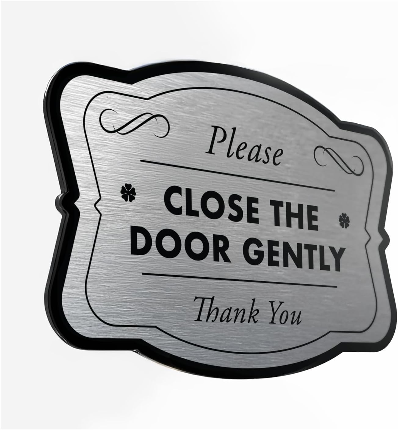 Custom Personalized Aluminum Outdoor Metal Signs, Waterproof & Made In USA - Design 3 Metallic Silver 12x12 inches Driveway Sign