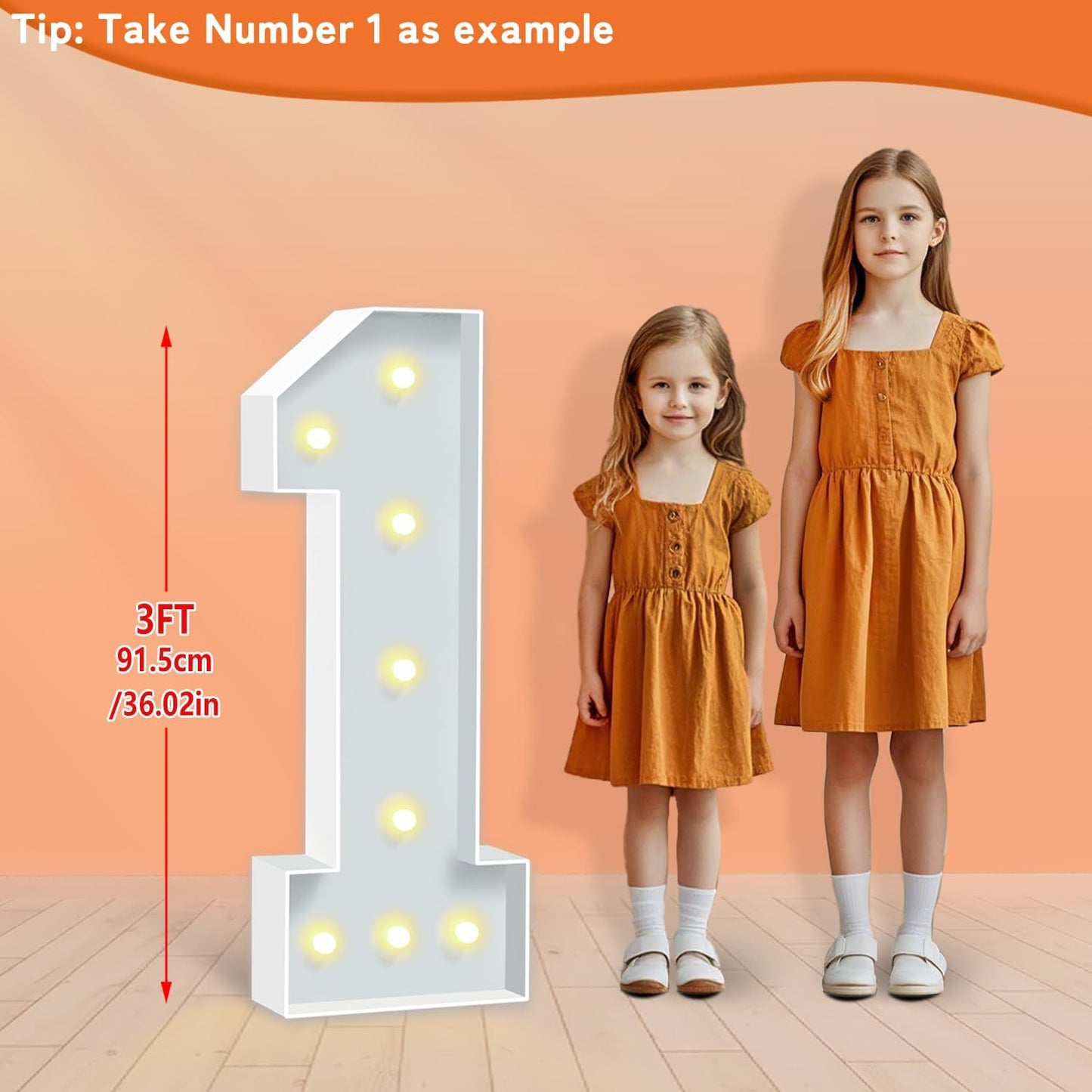 3FT Marquee Numbers 30, Large Light Up Numbers 30th Birthday Decorations for Her Him, Cardboard Numbers for Women Men Anniversary Party Decor Backdrop, DIY Foam Board Mosaic Number Sign
