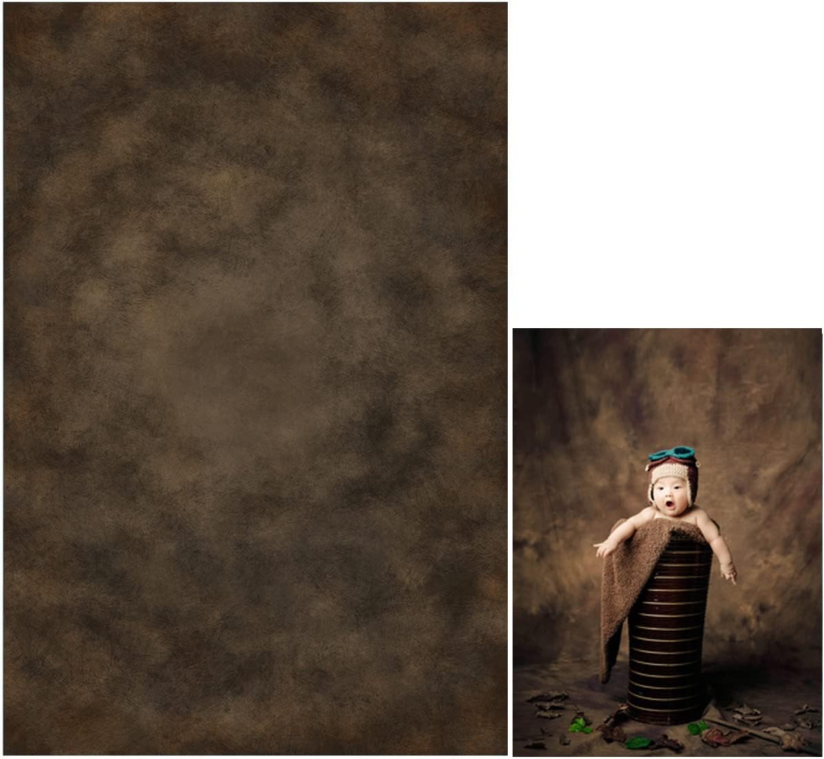 5x7ft Dark Brown Mottled Texture Photography Backdrop for Portrait Photo Studio Prop Abstract Background for Photographyer