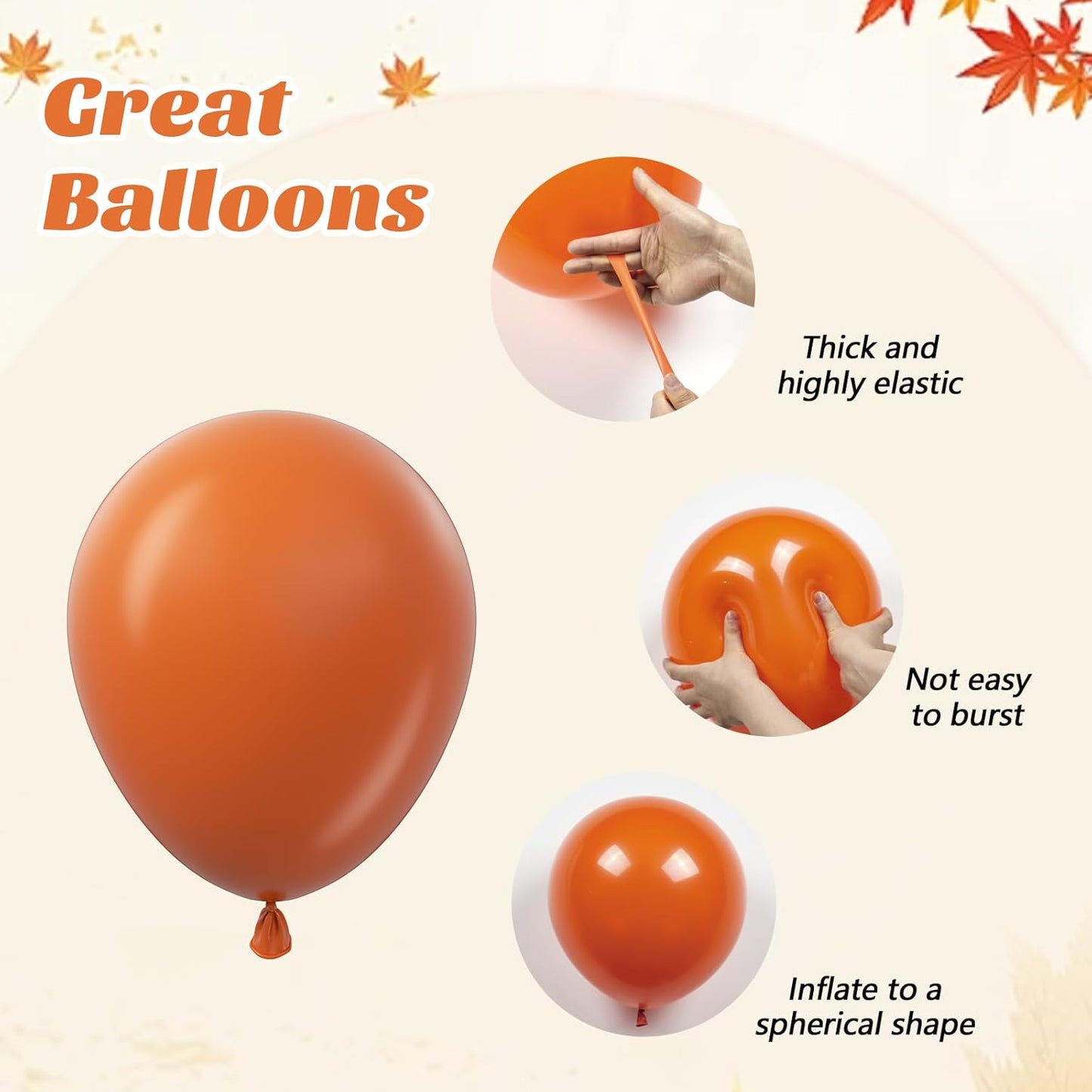 60pcs Fall Balloons, Thanksgiving Balloons 12inch with Burgundy Brown Sage Green Burnt Orange Mustard Yellow Dusty Pink Balloon for Fall Birthday Party Decorations