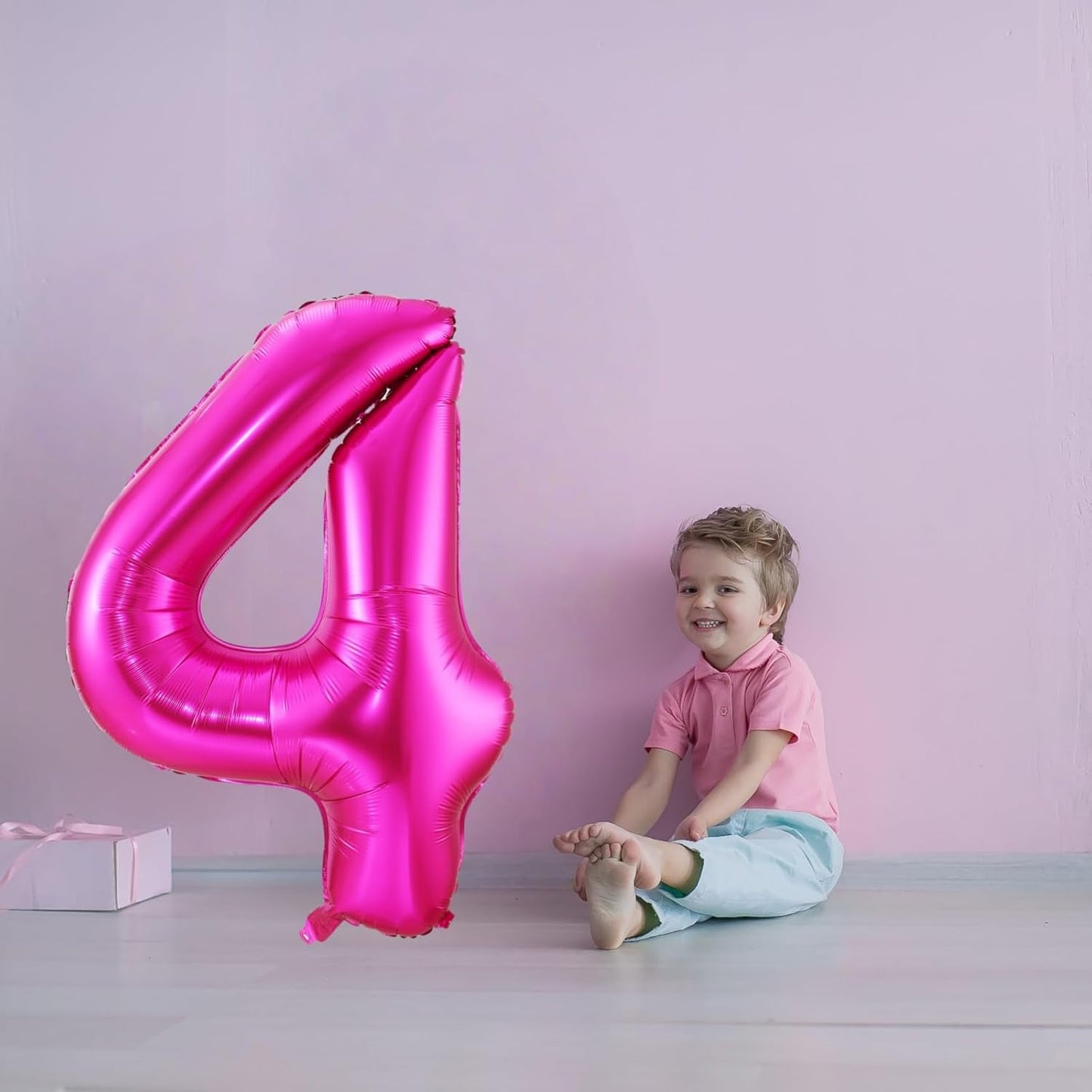 Hot Pink 6 Balloon,40 Inch Number 6 Balloon,6 Birthday Balloon Decorations, Foil Mylar Helium 6 Balloon Number for Birthday Party Decorations