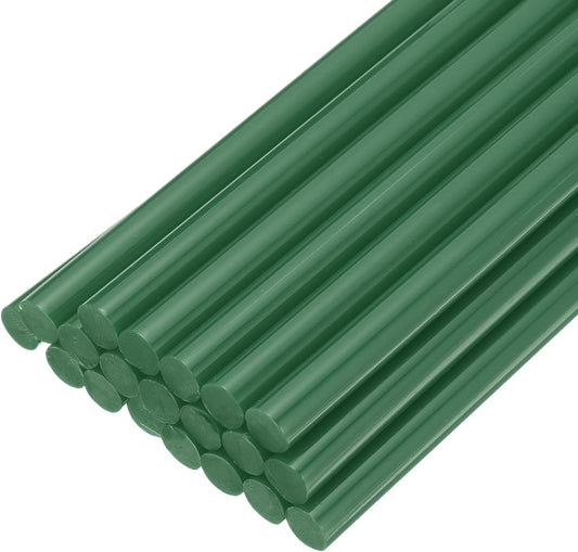 uxcell 20pcs Hot Glue Sticks for Glue Gun 11mm/0.43-inch x 8-inch Mini Hot Melt Adhesive Glue Stick Dark Green