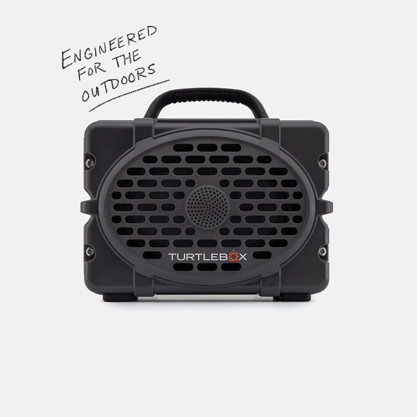 Turtlebox Original Gen 3: Portable Outdoor Bluetooth Speaker – Ultra-Loud (120dB), Waterproof (IP67), Rugged, Impact-Resistant, 3-Day Battery | Party Mode: Unlimited Pairing Stereo, Gray/Electric Blue
