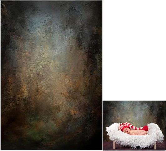 8x16ft Old Master Mottled Portrait Photography Backdrops Abstract Rust Spots Backdrop Background for Photoshoot