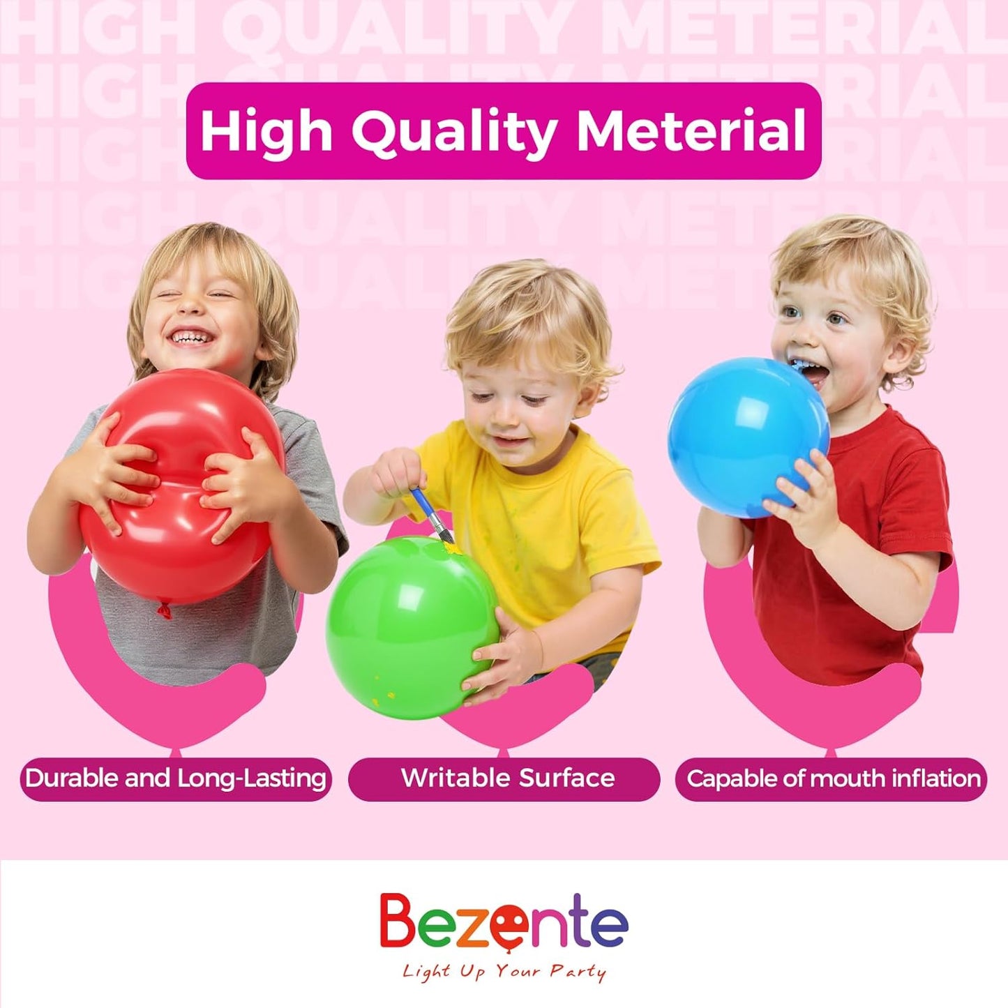 Bezente Royal Blue Balloons 18 Inch - 30 Pack Large Thick Big Round Royal Blue Latex Balloon for Birthday Bridal Shower Graduation Baseball Nautical Party Decorations