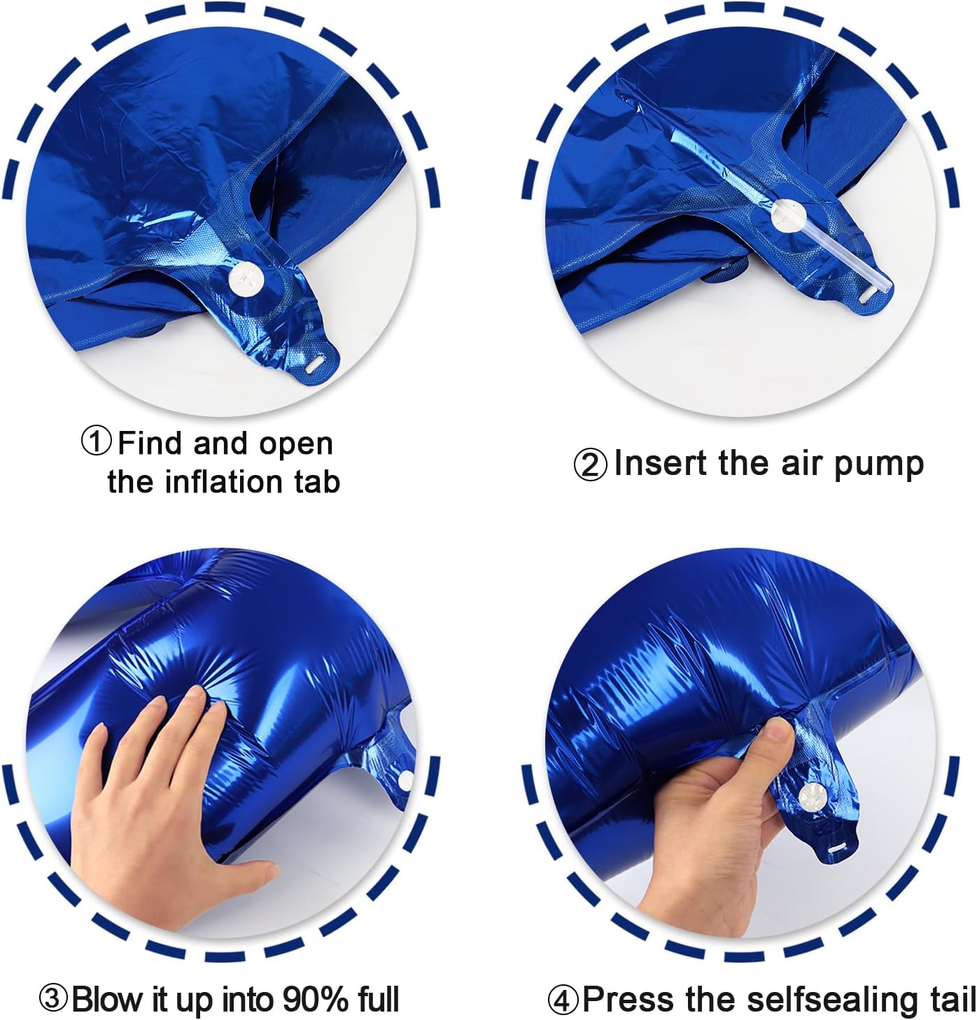 40 Inch Big Night Blue 9 Balloon Number, Jumbo Giant Happy 9th 19 29 39 49 99 Birthday Party Decorations, Night Blue Large Nine Mylar Foil Anniversary Birthday Party Engagement Decorations