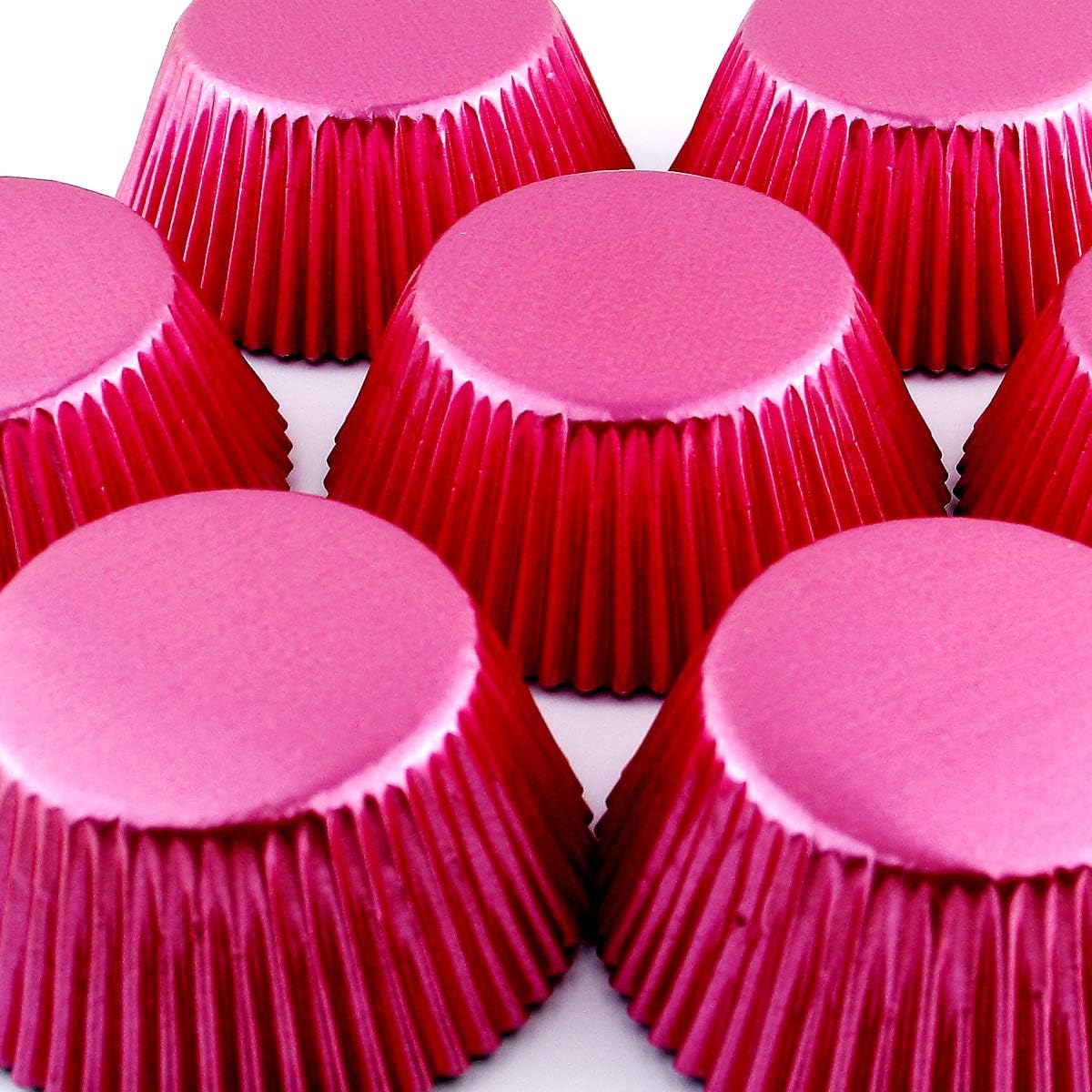 Eoonfirst Pink Foil Cupcake Case Liners Valentine's Day Baking Muffin Paper Cups 198 Pcs