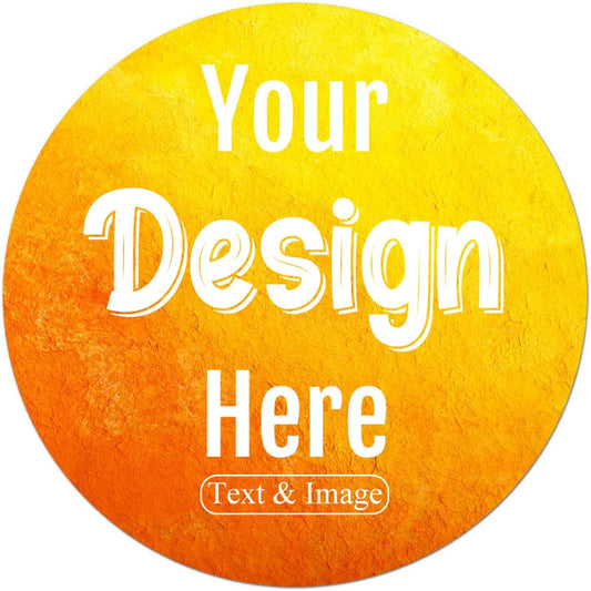100-500 Custom Stickers Personalized Labels, Customized Stickers with Any Image Logo and Text. Custom Stickers for Business Logo Labels,etc. (Circle,2.5 Inch)
