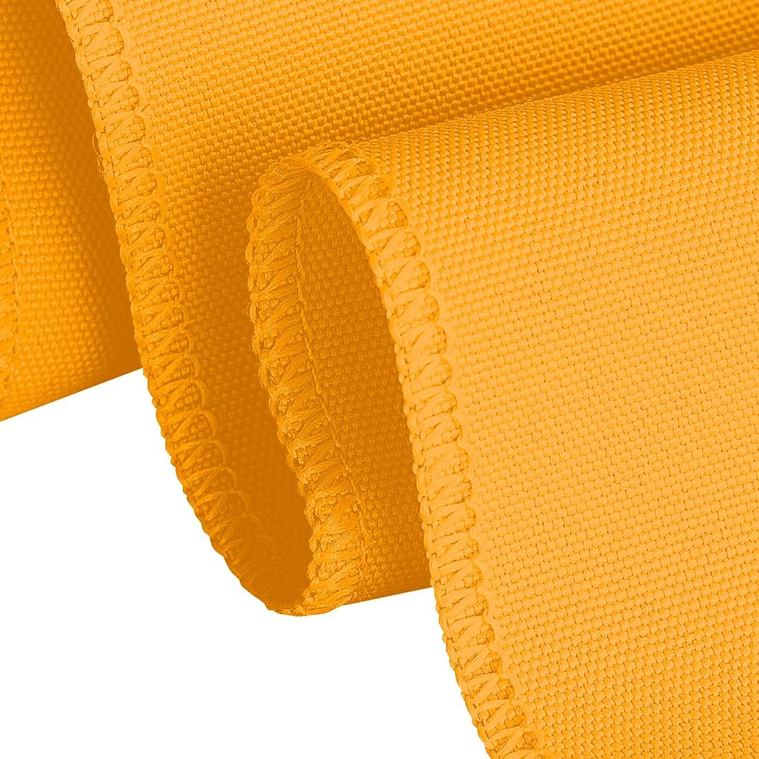 LTC LINENS 5 Pack 120 Inch Round Tablecloth Orange - Bulk for 60 Inch Round Table Floor Length - Washable, Wrinkle Resistant Polyester Fabric Cloth for Party