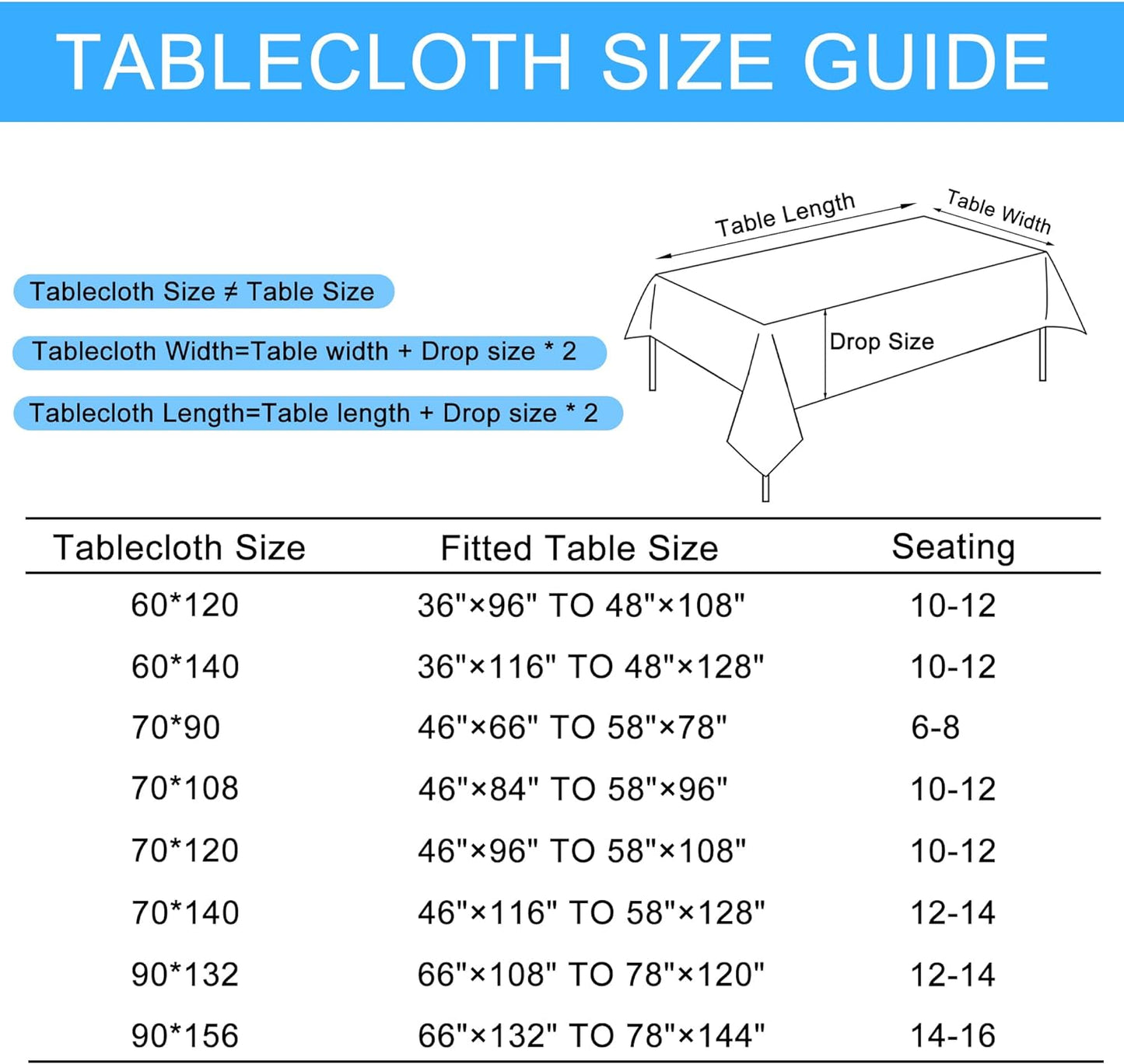 Hiasan 2 Pack Faux Linen Rectangle Tablecloth - Wrinkle and Stain Resistant Washable Table Cloth for Kitchen Dining Room Holiday Table Cover for Dinner, Champagne, 60 x 140 Inch