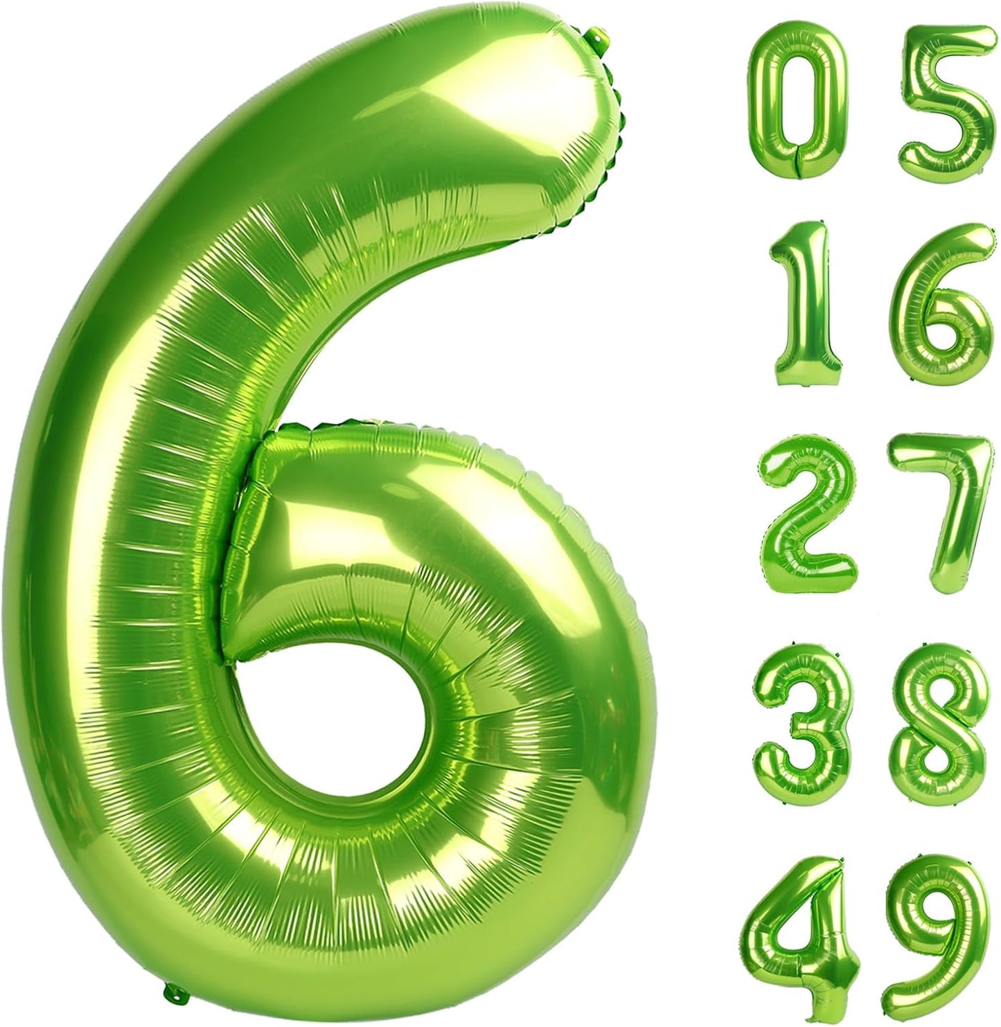 2026 number balloon pale green