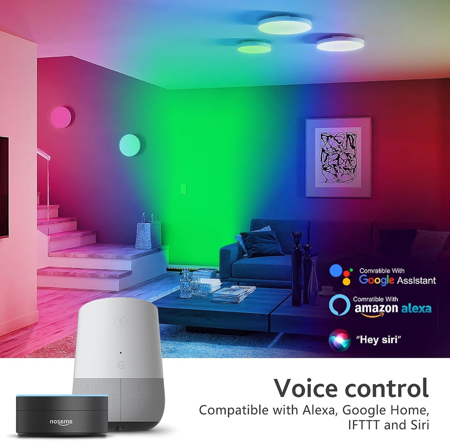 Smart Wall Washer Light Dimmable APP Control, 180W RGBCW Color Changing Linear LED Light Bar with RF Remote Control, Group Function, Timing, Perfect for Outdoor & Indoor Lighting Projects