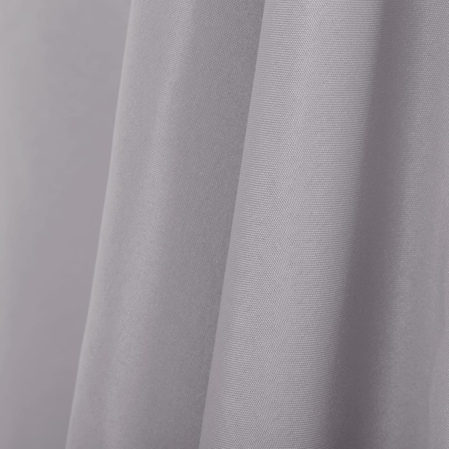 Ascoza 2pack 60x102 Inch Silver Rectangular Tablecloth 6 Feet Table Cloth in Polyester Fabric for Wedding/Banquet/Restaurant/Parties