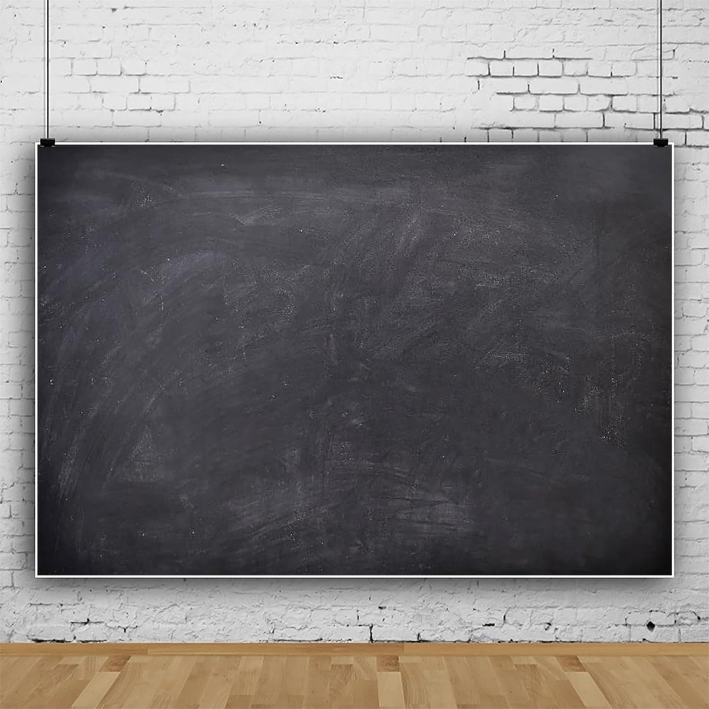 Renaiss 6x4ft Blank Blackboard Backdrop for Photoshoot Man Woman Portrait DIY Chalkboard Photography Background Back to School Banner School Season Photo Booth Props Wedding Teachers` Day Party Decor