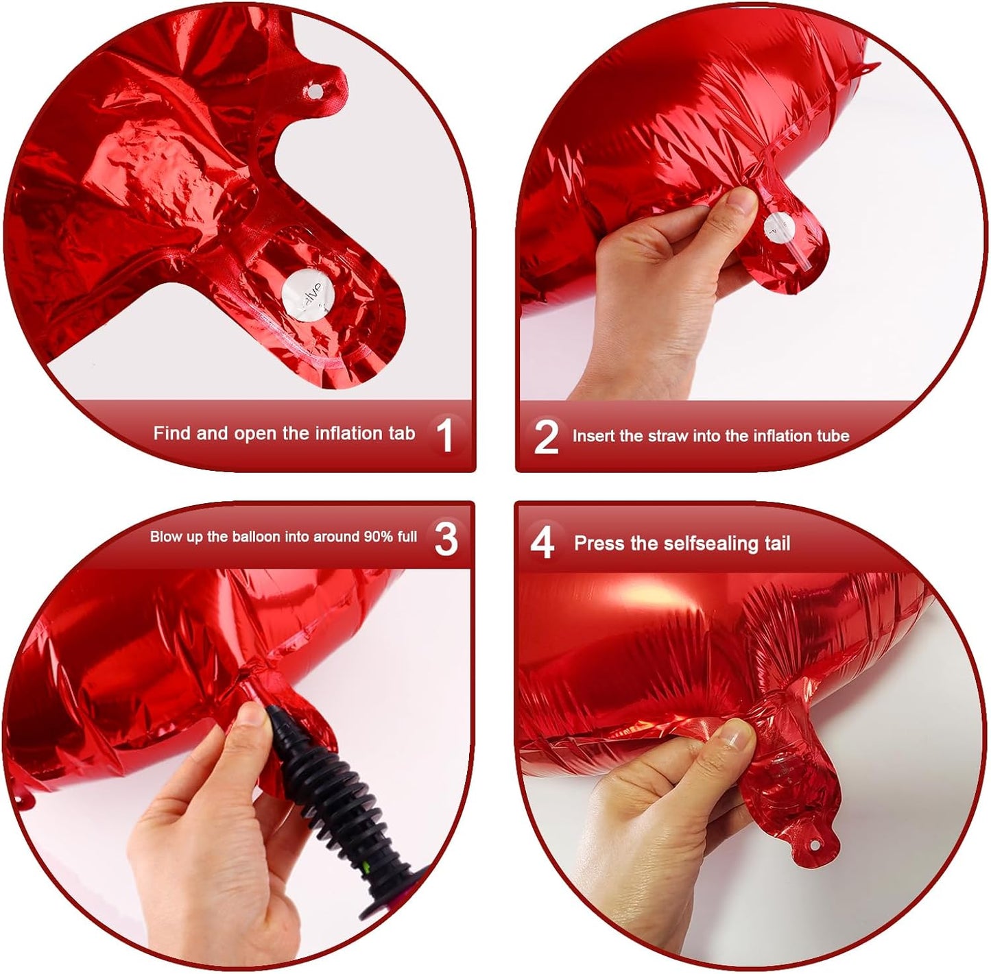 40 Inch Big Red Number 2 Balloon Birthday Decoration, Number 2 Helium Balloon 12 20 22 23 24 26 28 32 42 Celebration, Boy Girl Baby Anniversary Party Graduations Supplies Decorations