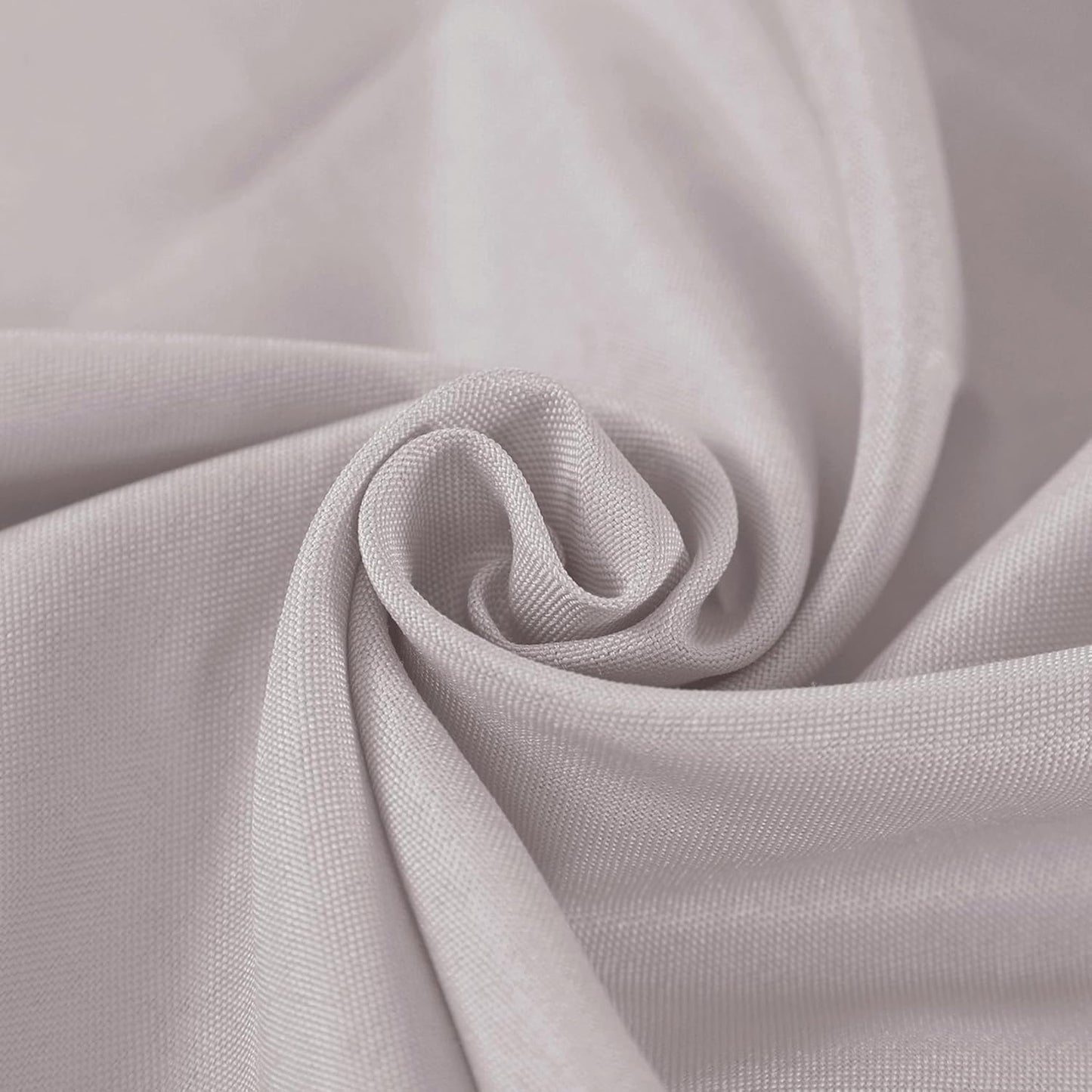 Fokitut 2 Pack Waterproof Round Tablecloth, 132 Inch, Stain Resistant and Wrinkle Polyester Table Cloth, Fabric Table Cover for Kitchen Dining, Wedding, Party, Holiday Dinner-Silver