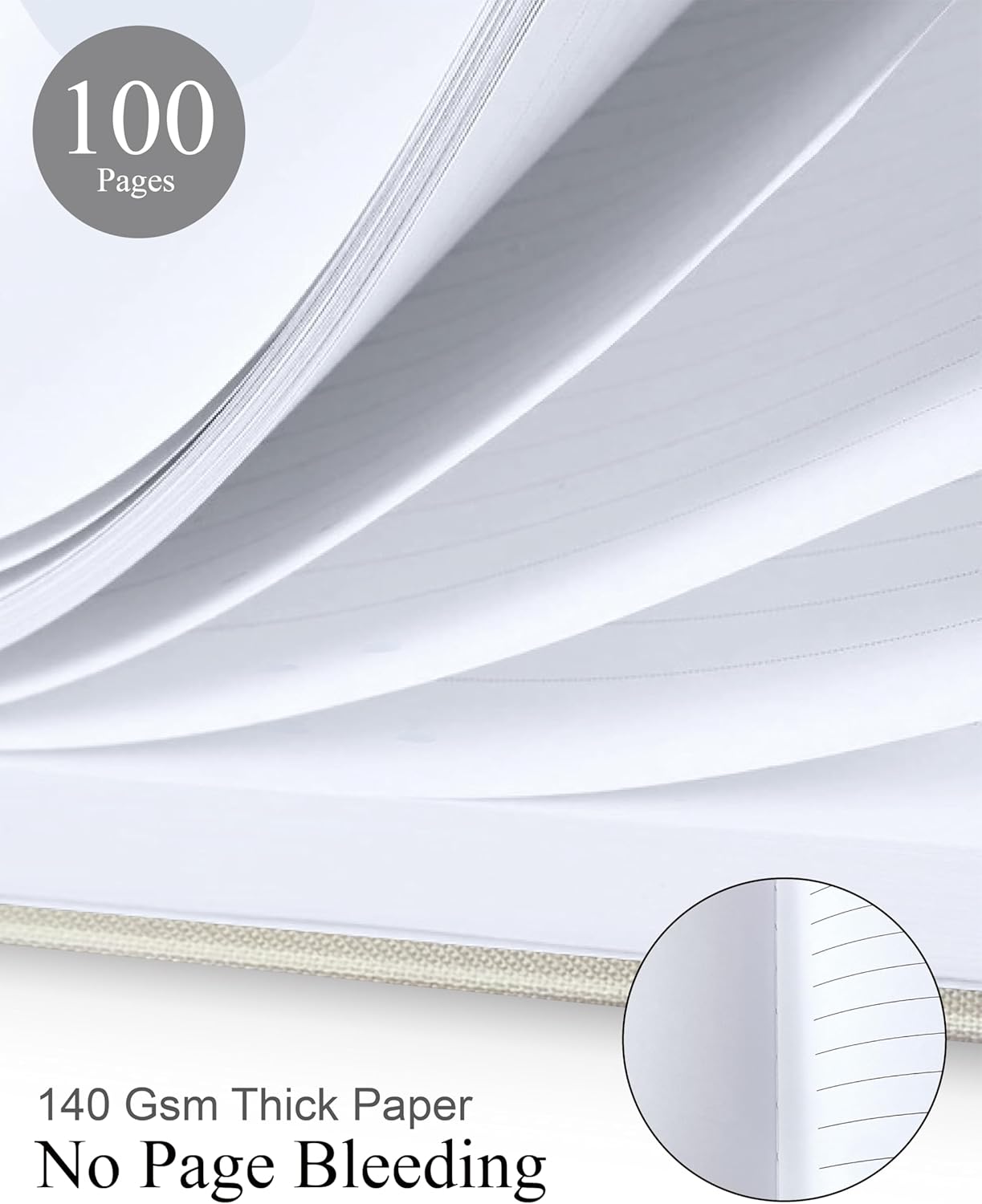 Elegant Linen Wedding Guset Book - Polaroid Guest Book for Wedding Reception,Baby Shower,Bridal Shower and Special Events - 100 Blank Pages for Sign in and Photos (A-Beige)