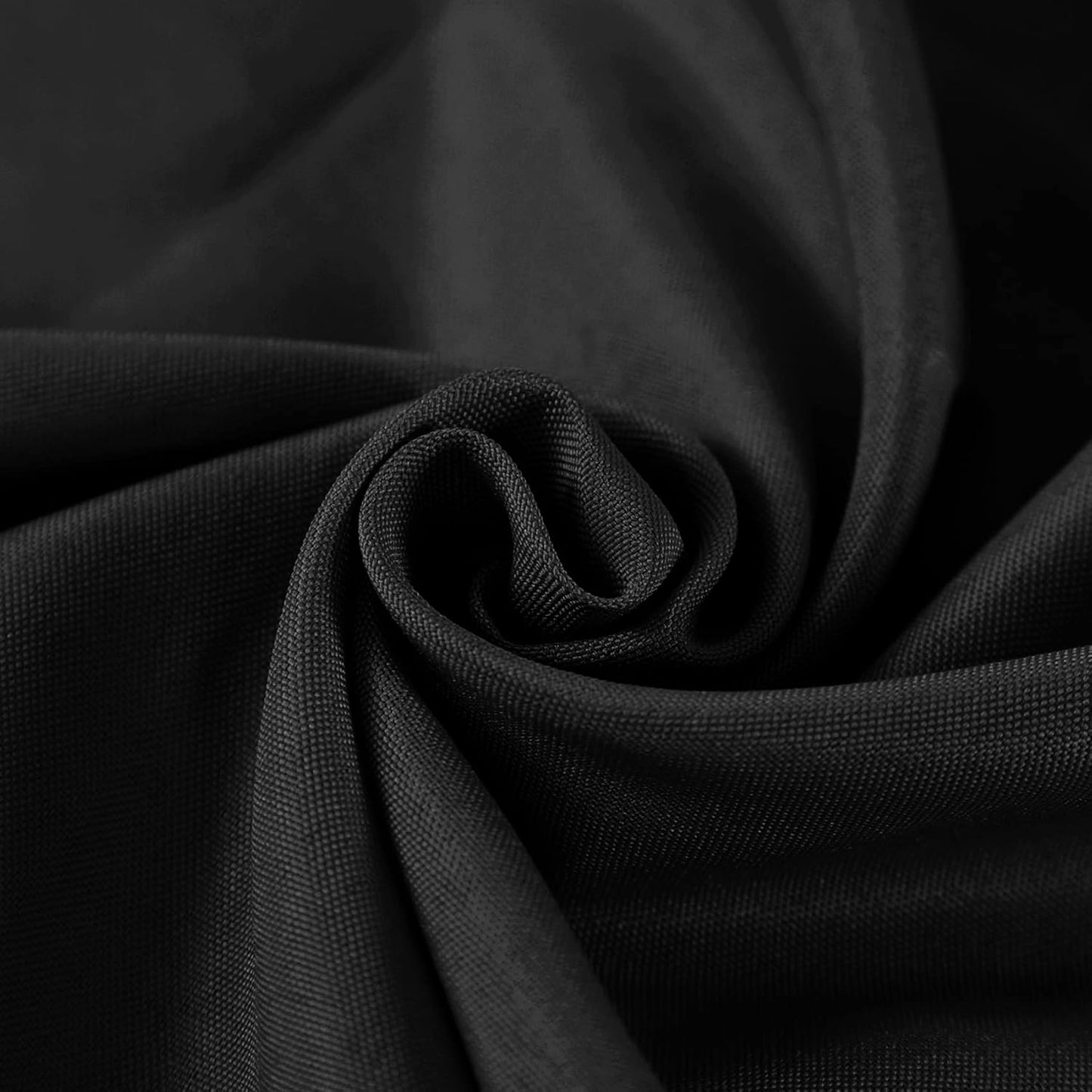 Fokitut 2 Pack Waterproof Round Tablecloth, 108 Inch, Stain Resistant and Wrinkle Polyester Table Cloth, Fabric Table Cover for Kitchen Dining, Wedding, Party, Holiday Dinner-Black
