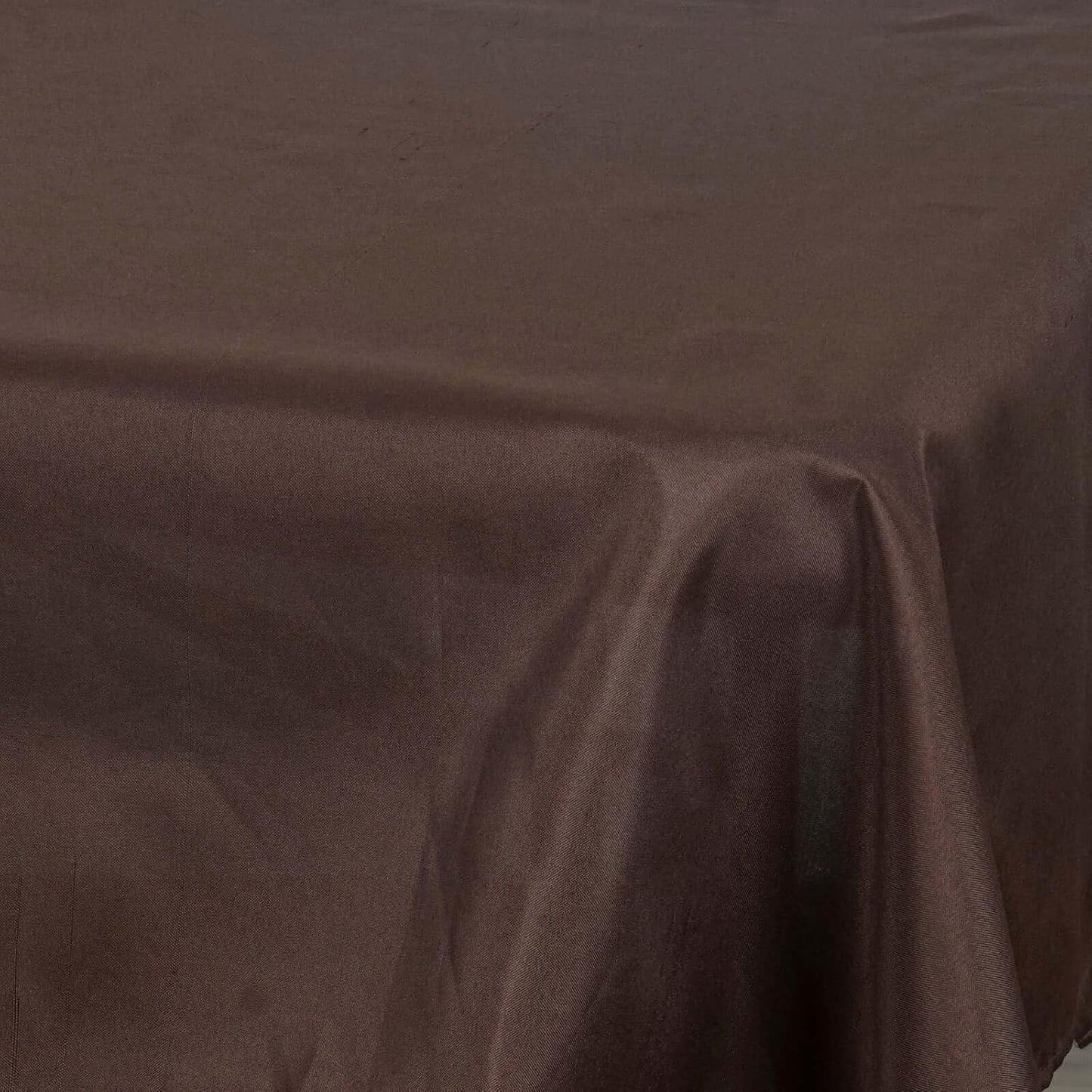 Efavormart 54x54 Chocolate Wholesale Linens Seamless Polyester Square Linen Tablecloth for Wedding Banquet Party Restaurant