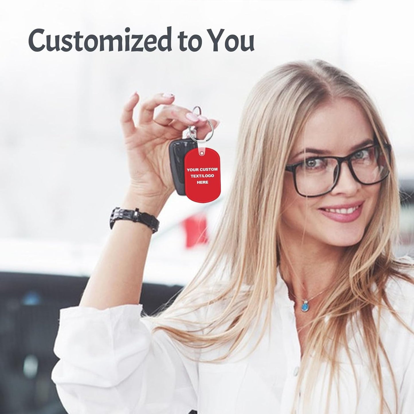 Custom Oval Soft Keychains 150 Pack, Personalized Logo, Text Bulk - Perfect for Tradeshows, Party Favors, Campaign Gifts - Customizable Key Tags