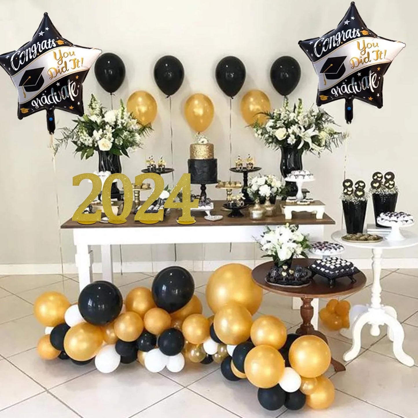 TONIFUL 11.8 Inch Gold Glitter Numbers Table Centerpieces 0-9 Birthday Party Decorations,Shining Gold Digital 2 for Birthday Party,Wedding,Bridal Shower,Engagement,Photo Shoot,Anniversary